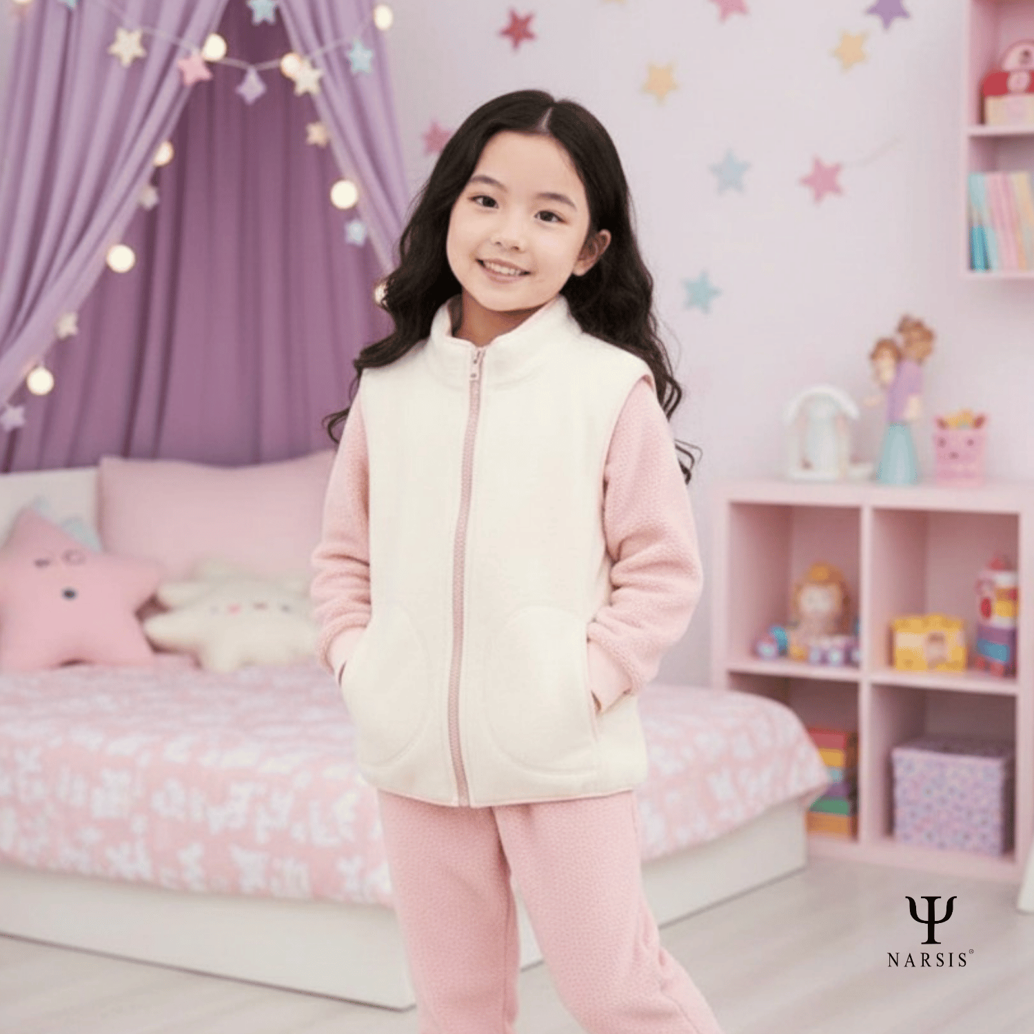 ÁO THU ĐÔNG BÉ GÁI KL0019 NARSIS VẢI NỈ ẤM ÁP, MỀM MẠI, THÍCH HỢP MÙA ĐÔNG, GIỮ NHIỆT TỐT_thumbnail_2