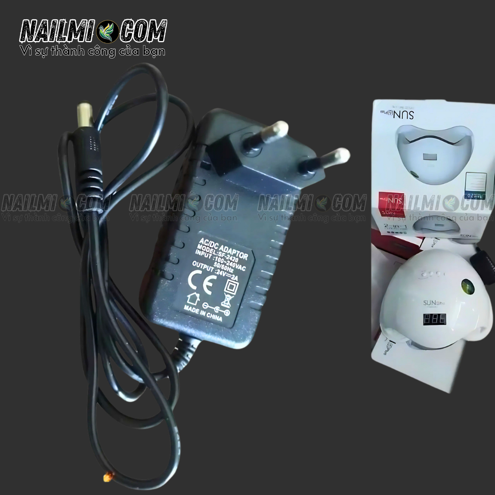 Dây củ sạc - máy hơ sun 5plus, sun 5 dập nổi, sun 8 - 24V, 48W_thumbnail_2