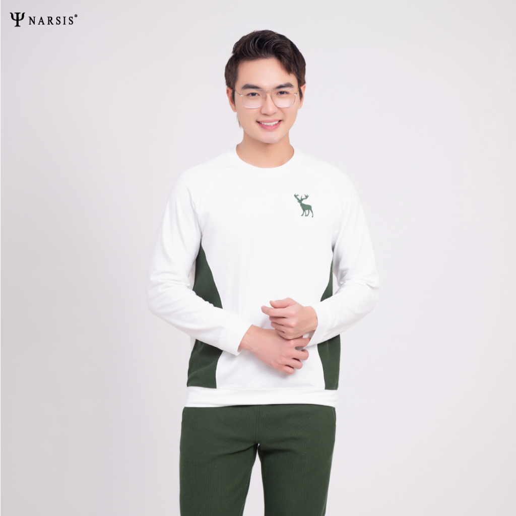 BỘ NAM THU ĐÔNG CAO CẤP NARSIS CHẤT LIỆU COTTON MỀM ẤM KIỂU DÁNG THỂ THAO E23010 NARSIS CHẤT LIỆU..._thumbnail_2