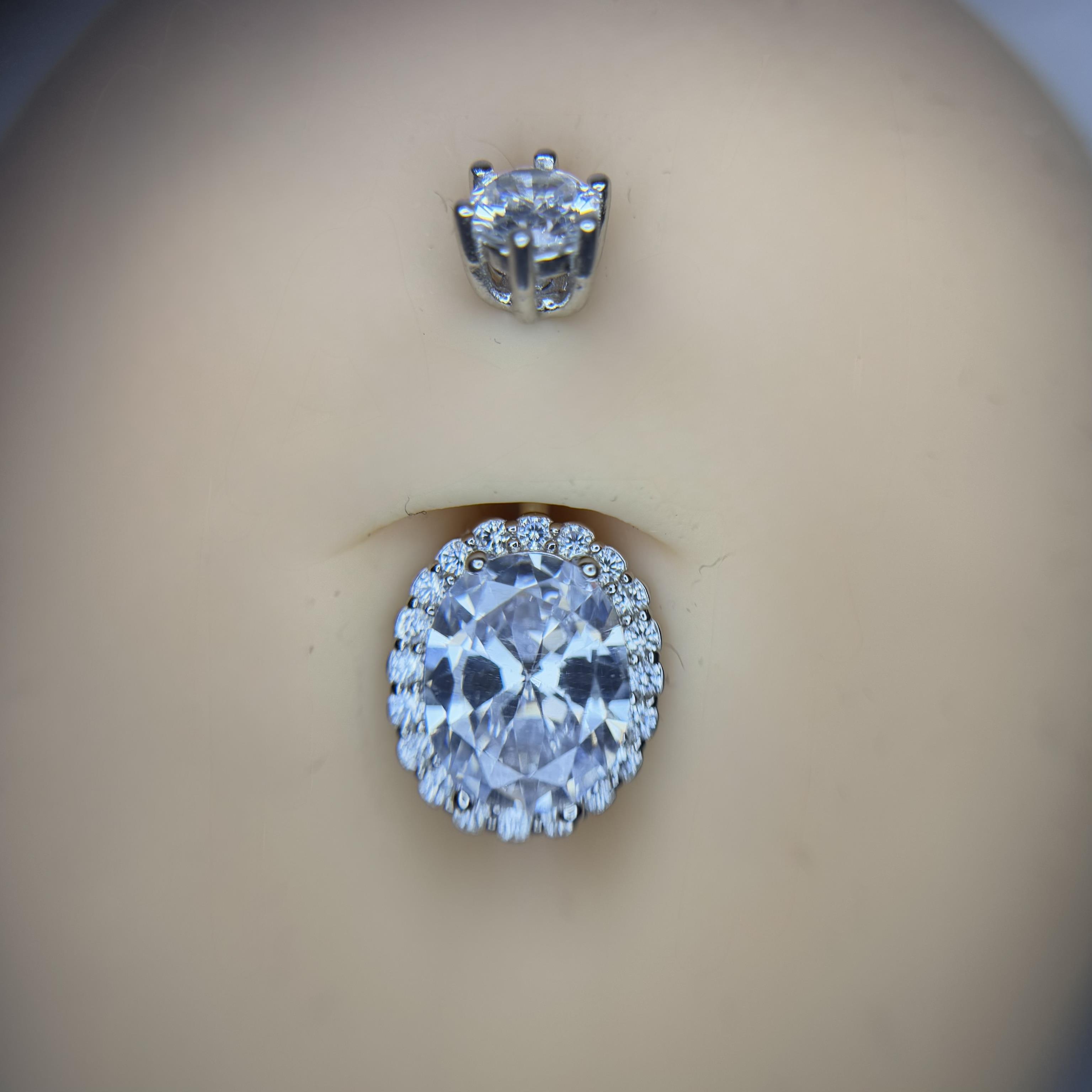 rốn bạc xi bạch kim đá chấu bầu dục viền kim cương to_thumbnail_2