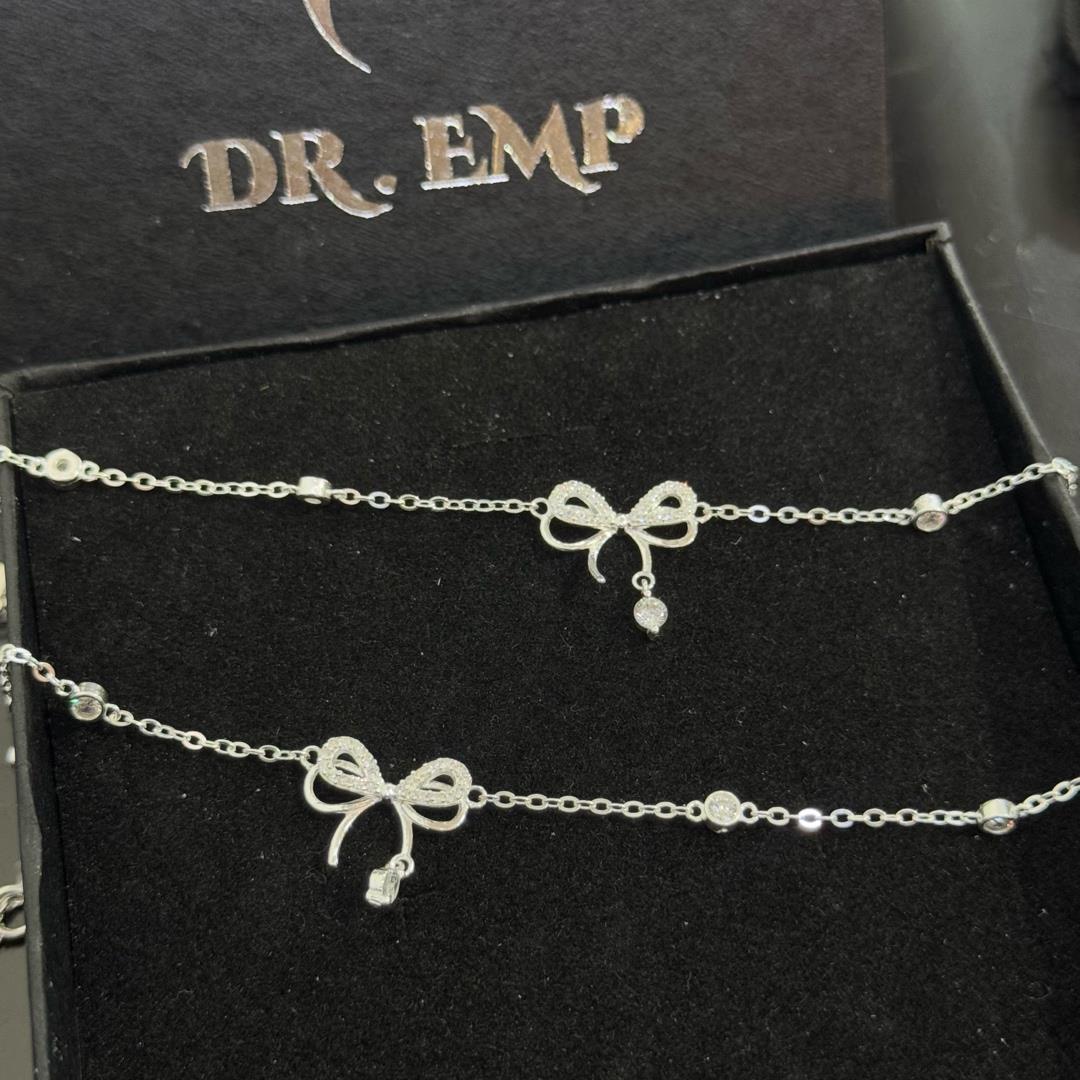 vòng tay bạc s925 nơ kim cương địu đà đính kim cương rơi lấp lánh cao cấp