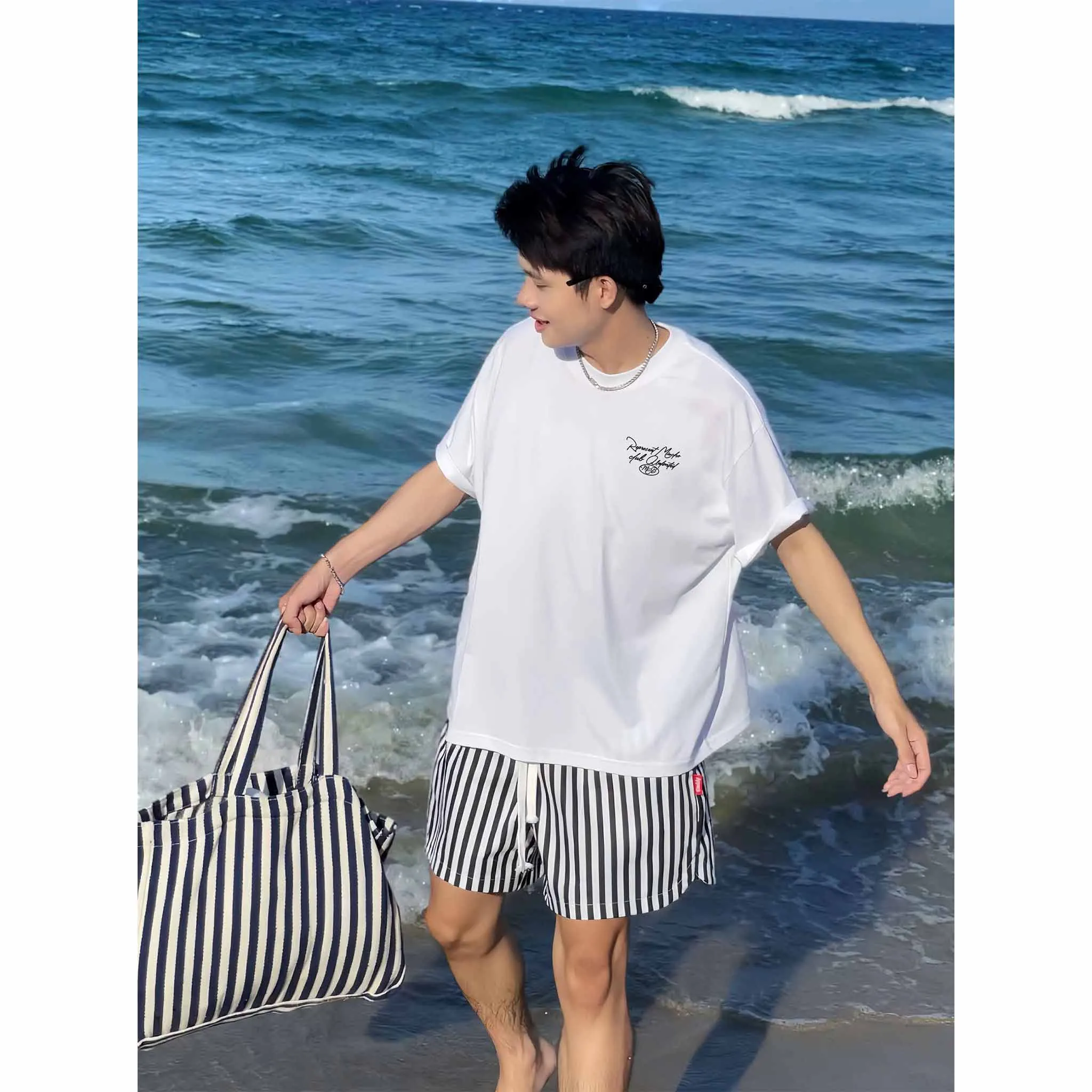 Áo thun boxy nhiều màu đủ size 2567 Miucho vải cotton thoáng mát tay ngắn cổ tròn in typography_thumbnail_6