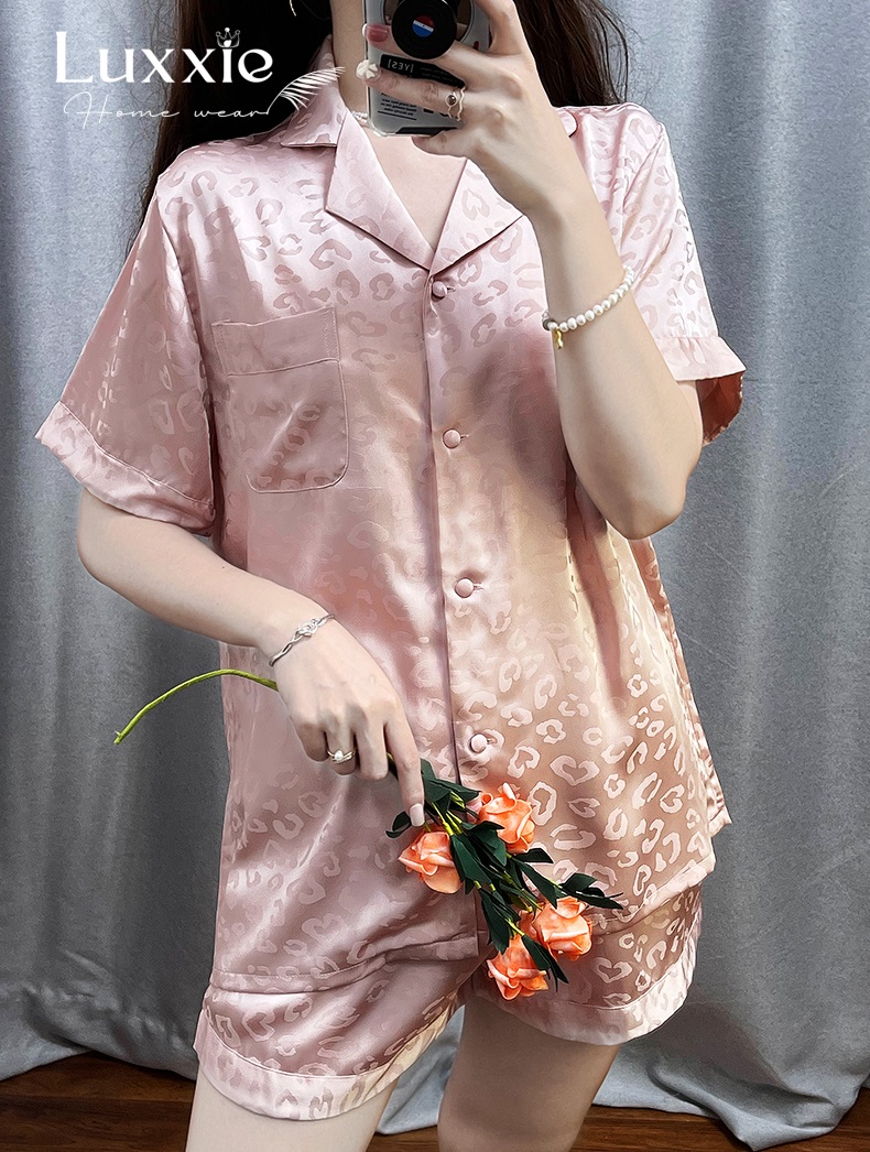 N40C Pijama lụa báo nhiều màu cộc tay quần đùi_thumbnail_7