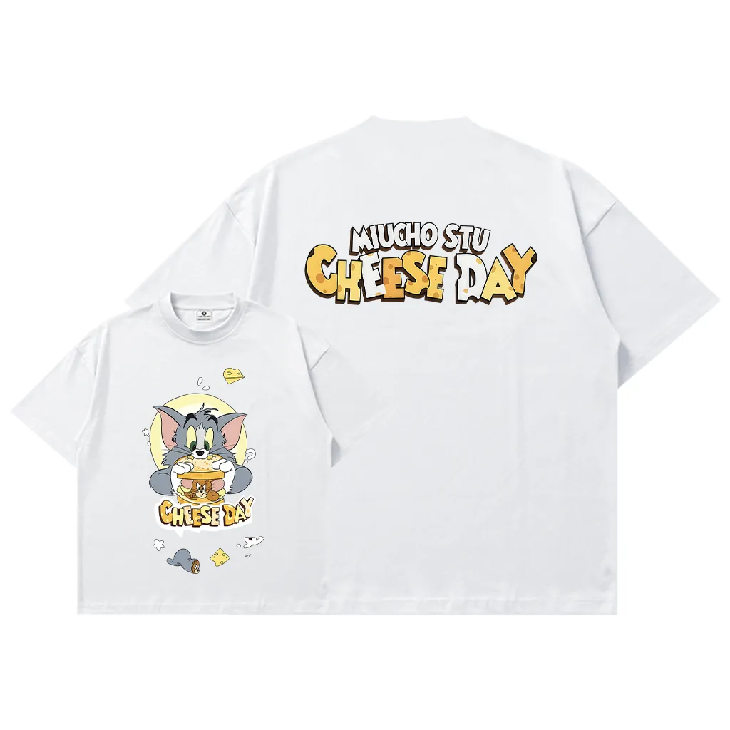 Áo thun boxy hoạt hình Tom & Jerry Miucho 3314_thumbnail_8