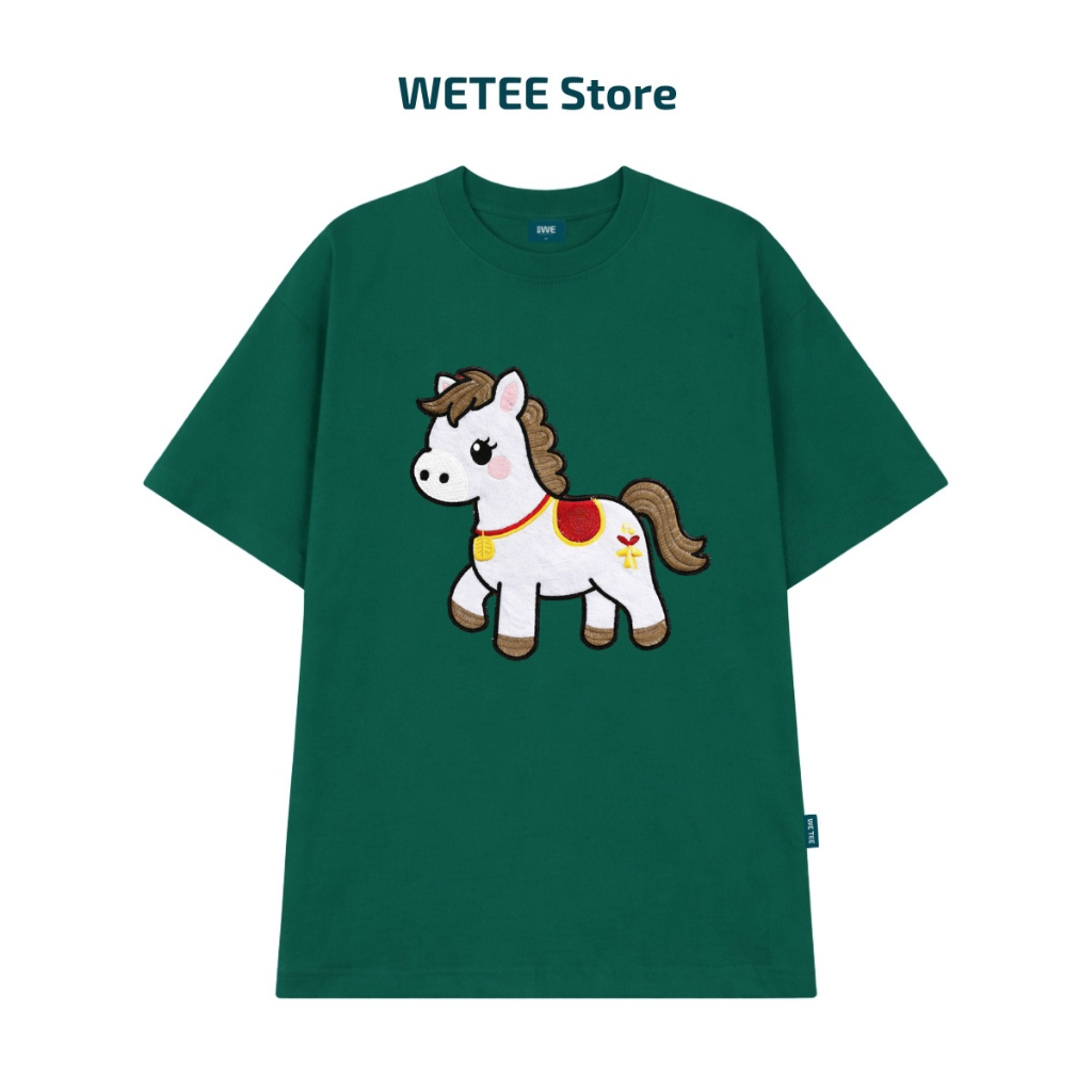 Áo thun unisex UX30-1128 in hình Ngựa trắng dáng oversized WETEE_thumbnail_9