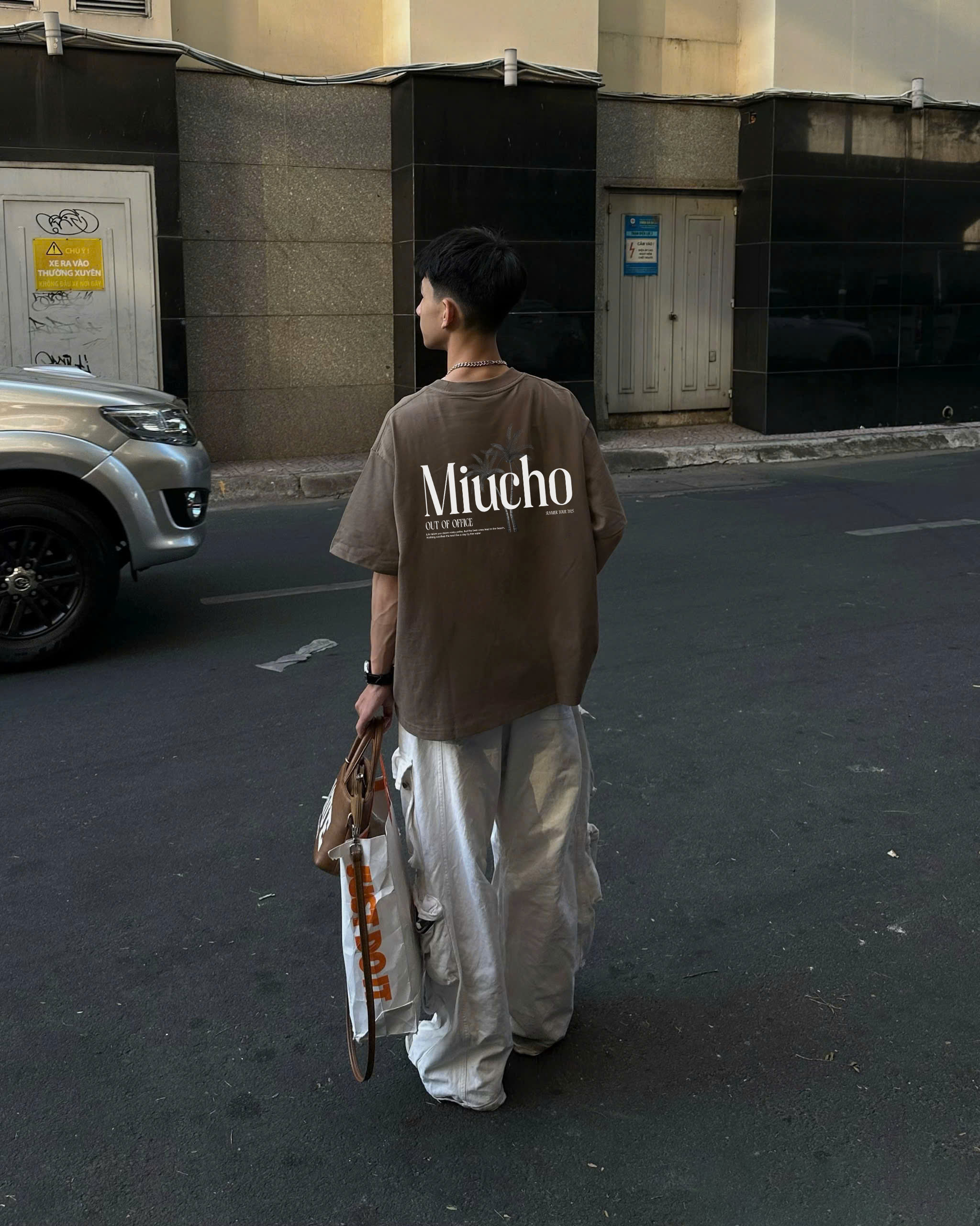 Áo phông nam form boxy hè biển 2188 Miucho Club cổ tròn vải cotton 2c 250gsm đứng form in mix_thumbnail_7