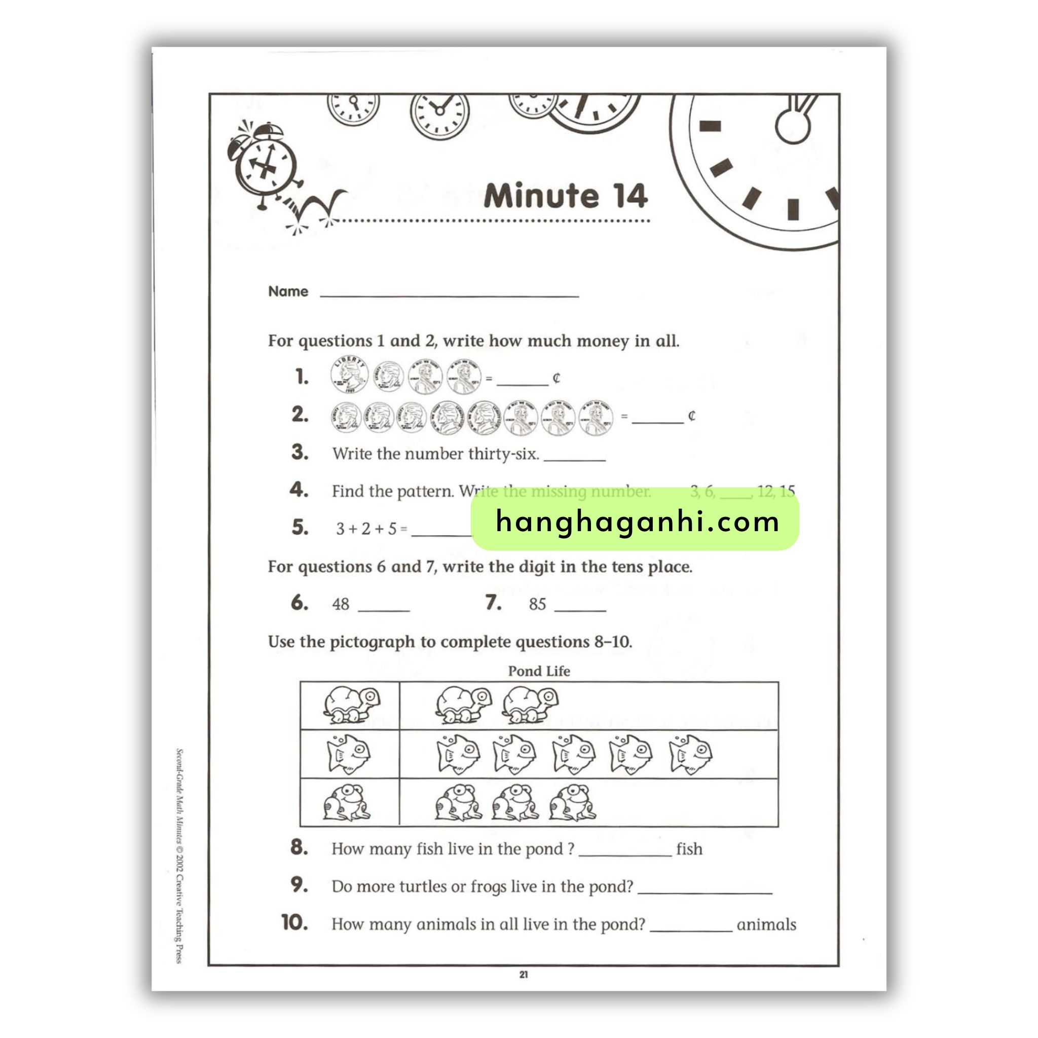 Math Minutes Grade 2- Sách Toán Tiếng Anh cho bé lớp 2_thumbnail_8