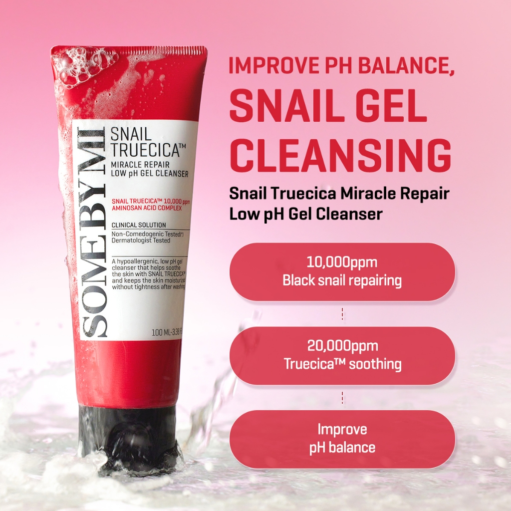 Some By Mi SNAIL TRUECICA Miracle LOW pH GEL CLEANSER 100ml_thumbnail_7