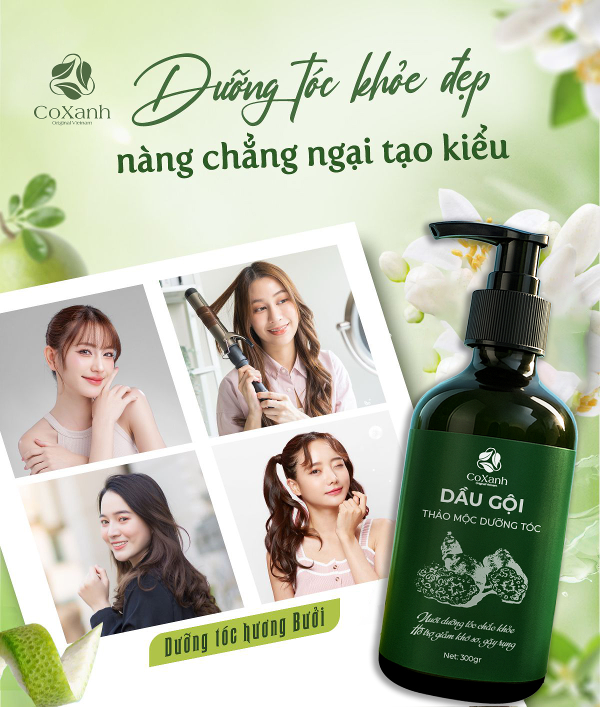 Dầu Gội Trị Gàu Thiên Nhiên – Giải Pháp Sạch Gàu An Toàn, Tóc Vẫn Mềm Mượt