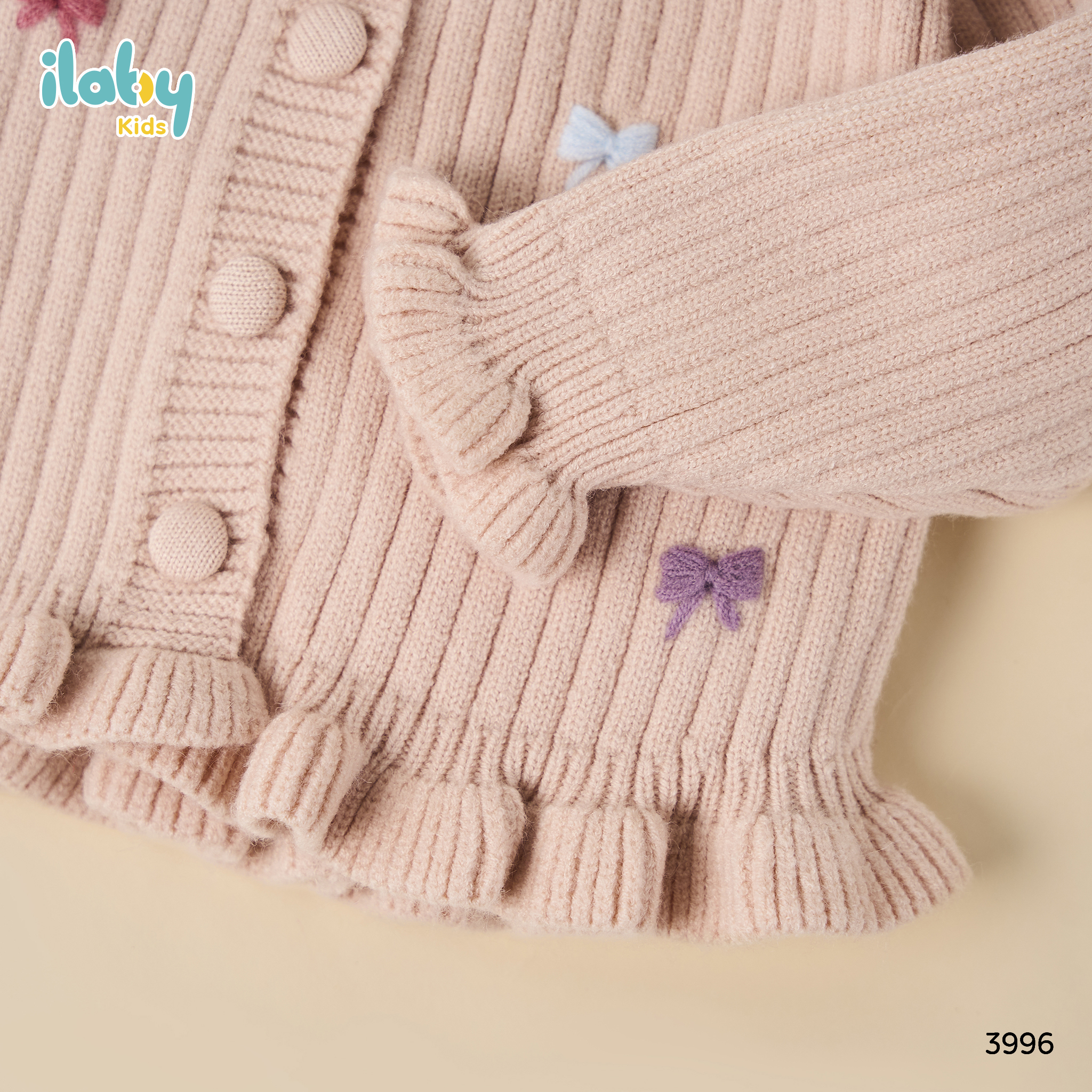 Áo len cài khuy thêu nơ thân trước_thumbnail_3