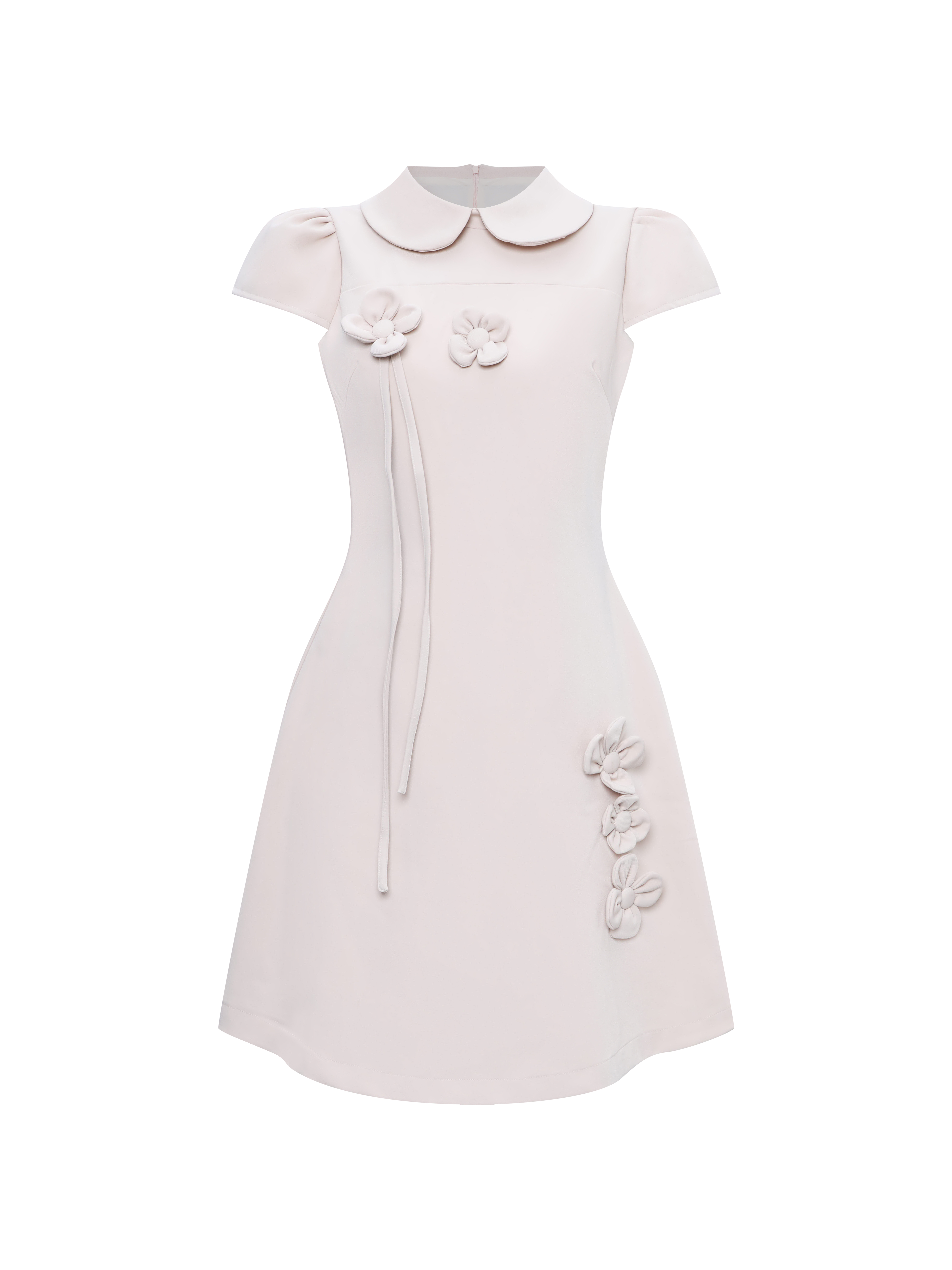 BIGSIZE- Đầm dáng A đính hoa V-DA193