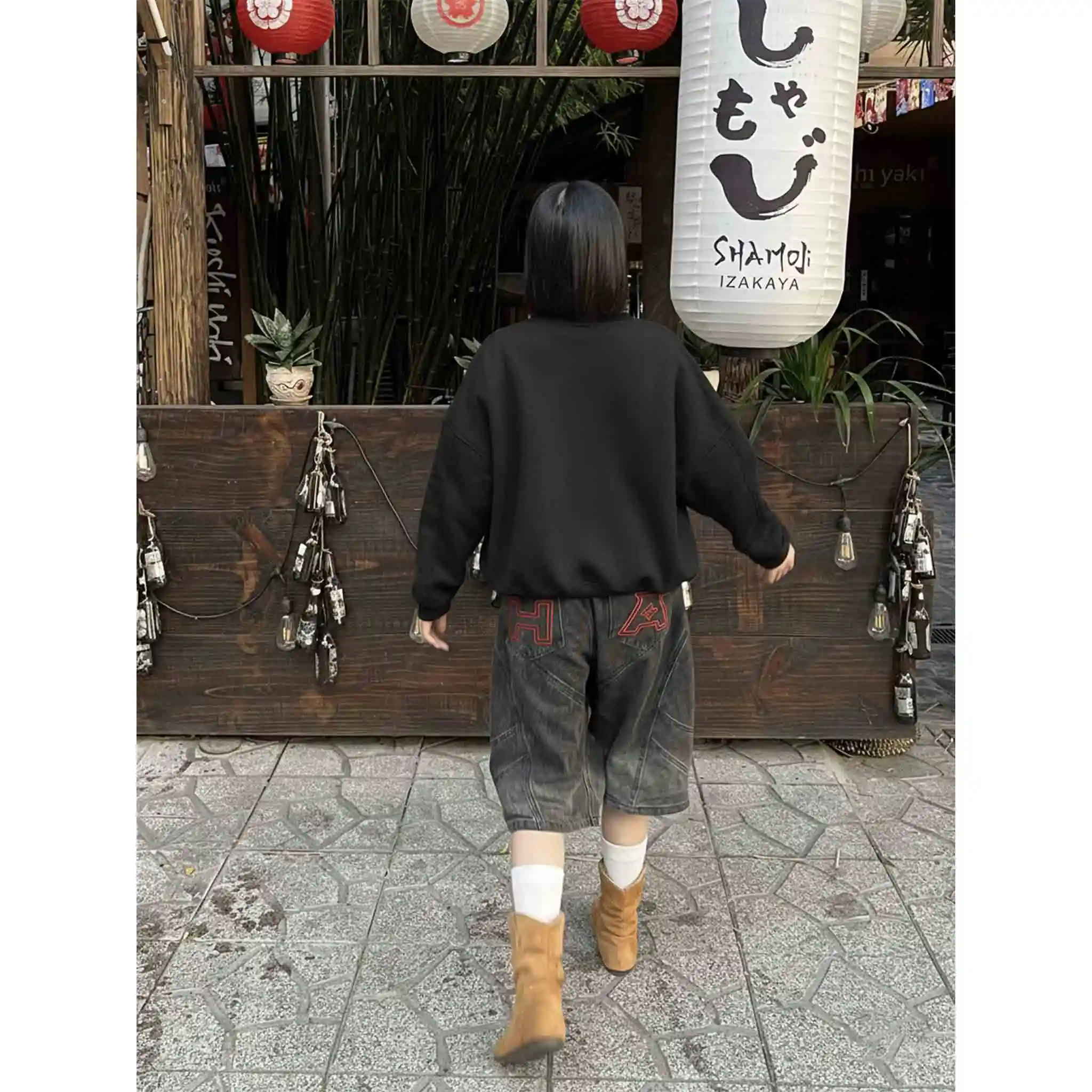 Áo Sweater boxy nam nữ Miucho vải nỉ 2 da thoáng mát thoải mái hoạt hình in mix 2842_thumbnail_9