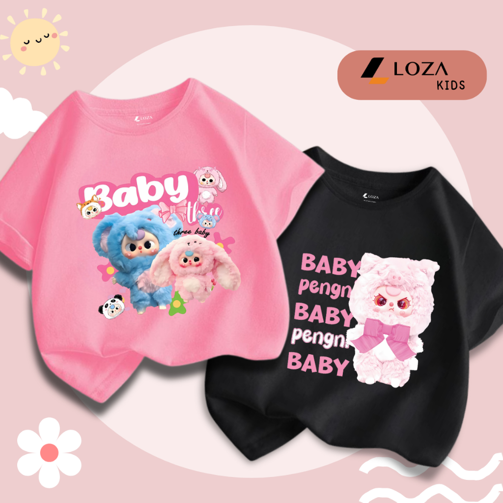 Áo phông Baby Three cho bé gái - Áo phông trẻ em Loza Kids - CA003_thumbnail_0