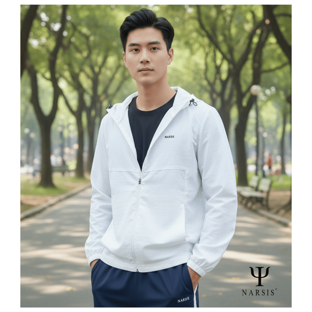 Áo Khoác Gió Nam Narsis 1 Lớp, Chống Nắng, Chống Gió, Phong Cách Trẻ Trung - D25016