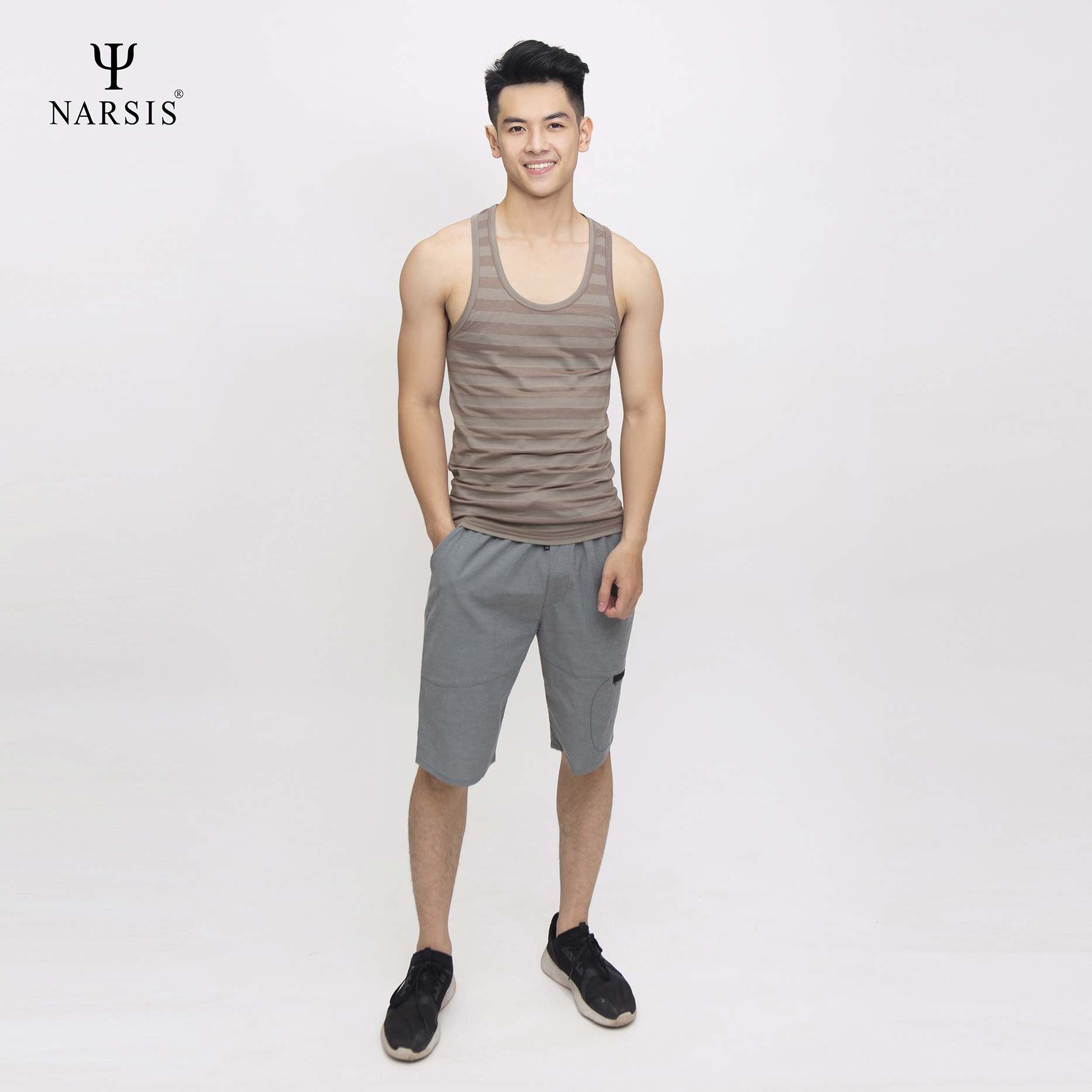 ÁO MAY Ô NAM D4068 NARSIS VẢI COTTON MỀM MẠI, CO GIÃN TỐT, VẢI THOẢI MÁI VẬN ĐỘNG, HÚT ẨM TỐT_thumbnail_2