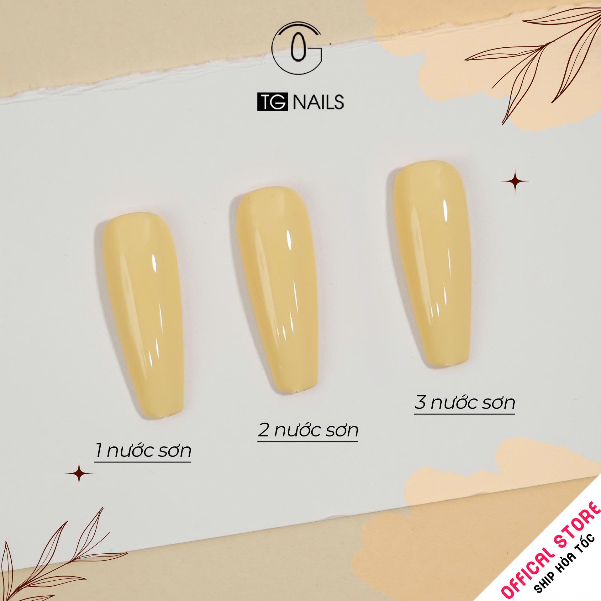 Sơn gel Màu Vàng Gà Con chai 10g TG Nails_thumbnail_3