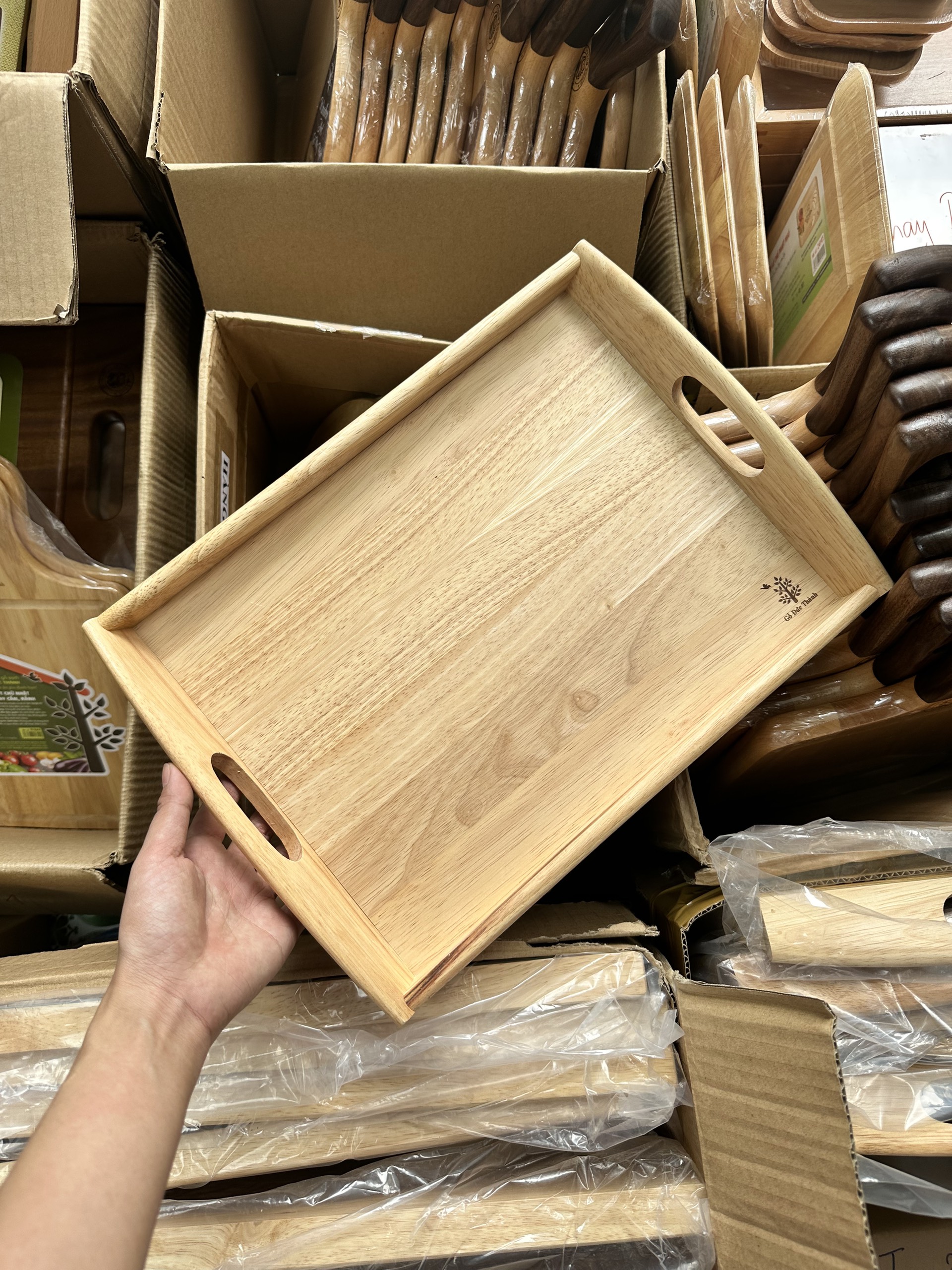 J000086 Khay gỗ 35 cm, có tay cầm Oval- Gỗ Đức Thành 21741_thumbnail_2