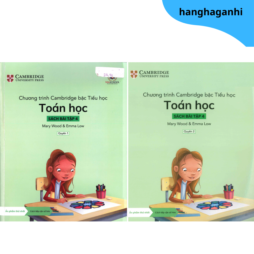 Cambridge Song Ngữ bậc Tiểu học – TOÁN HỌC – Sách bài tập 4 – Quyển 1&2