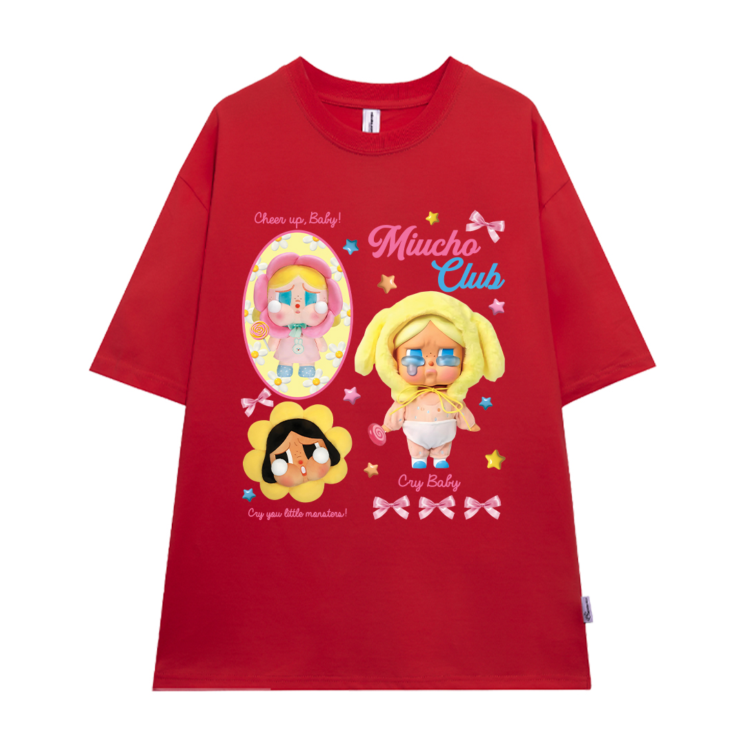 Áo thun CRY BABY nhiều màu ATD1336 Miucho form rộng vải cotton in mix_thumbnail_15