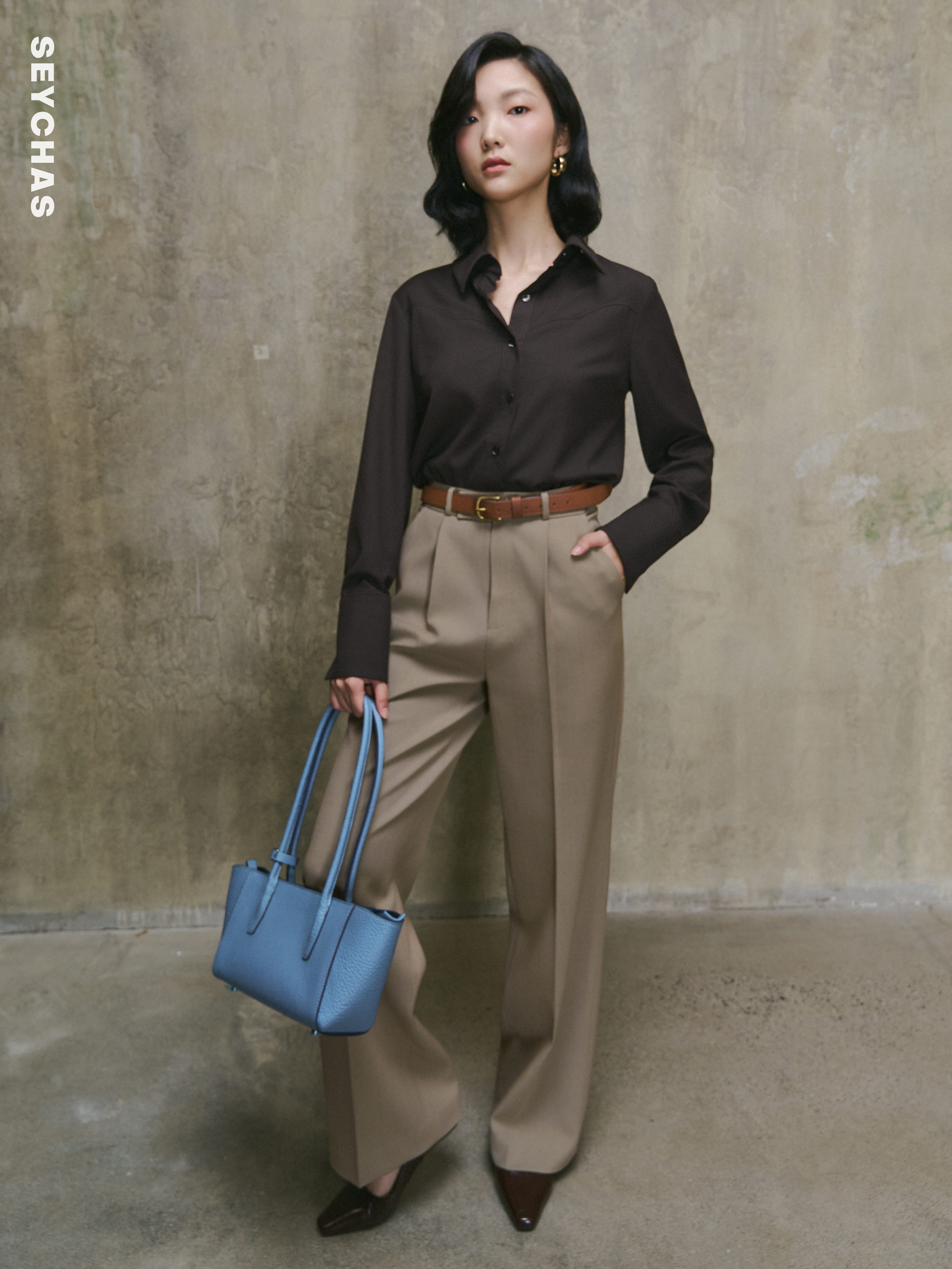 VELIN SHIRT-  Dark brown_thumbnail_2
