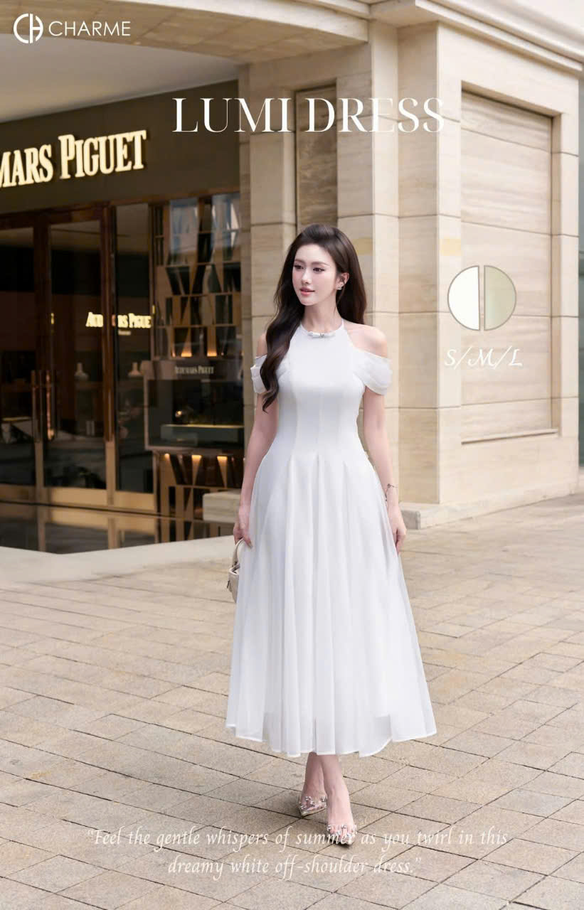 Váy cổ yếm trễ vai dáng dài_thumbnail_4