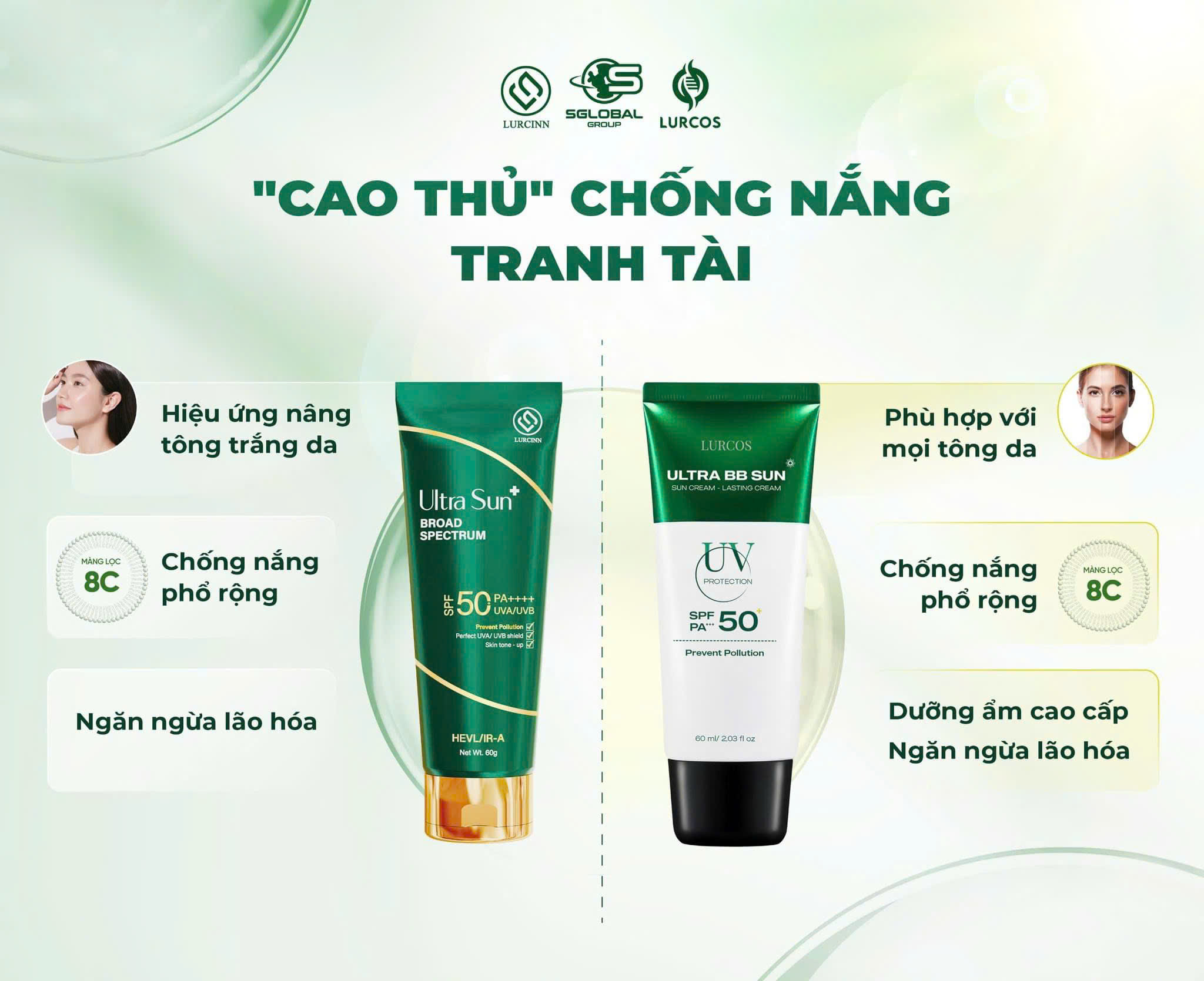 Kem Chống Nắng Lurcinn Ultra BB  Sun SPF 50+ 60g_thumbnail_3