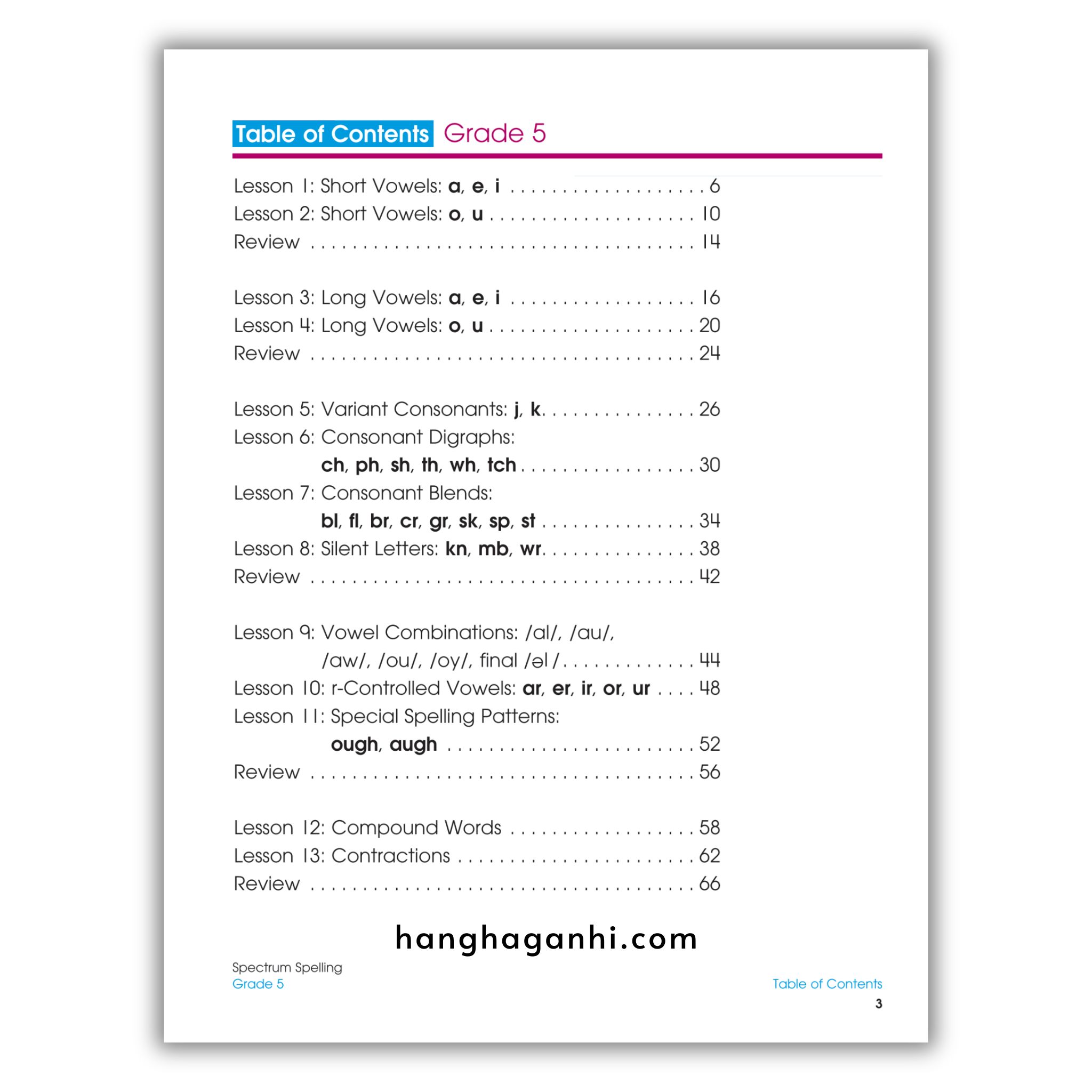 Sách Spectrum Spelling Workbook Grade 5_thumbnail_1
