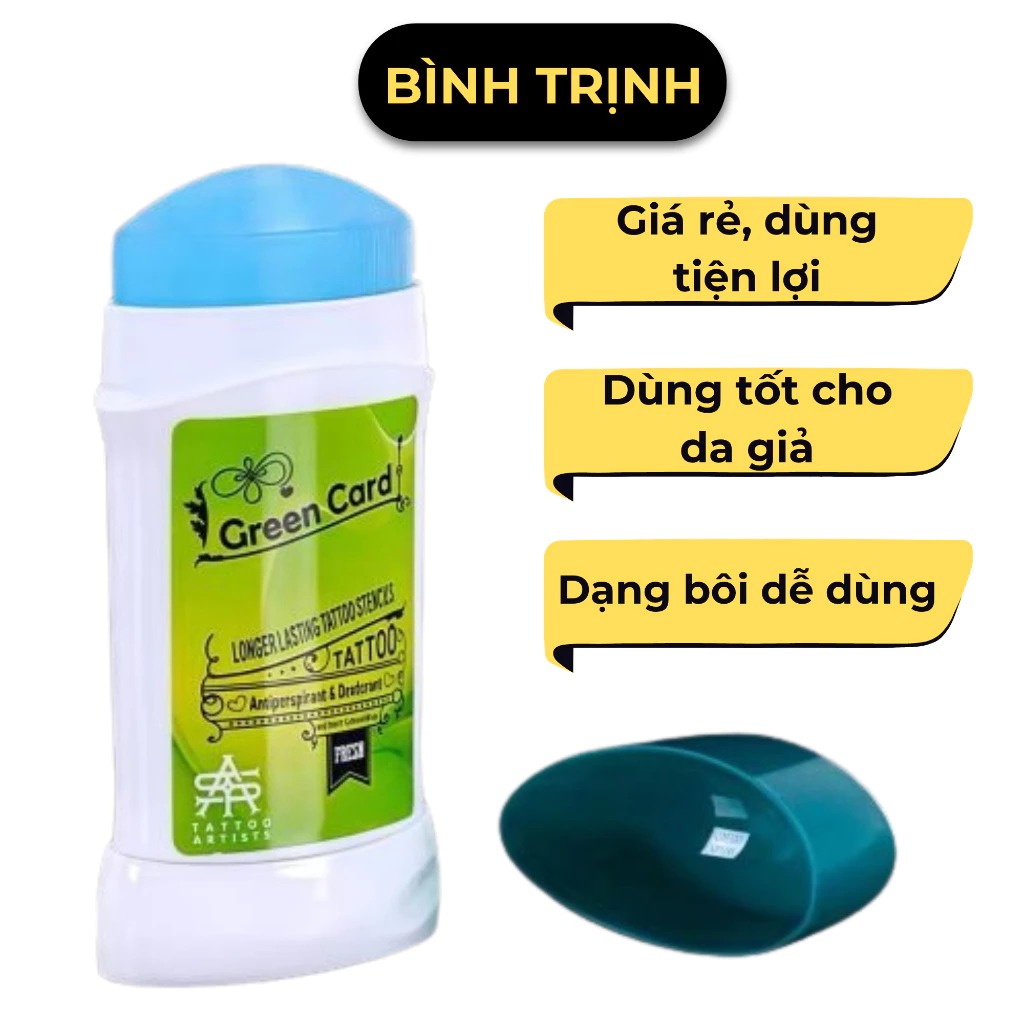 Sáp Scan Hình Xăm Green Card – Gel In Hình Bám Da Tốt, Giá Rẻ Cho Thợ Xăm Mới
