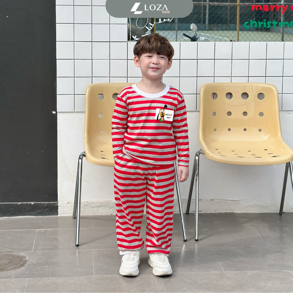 Bộ Thu - Đông kẻ bé trai in hình Pluto - Loza Kids TK550_thumbnail_5