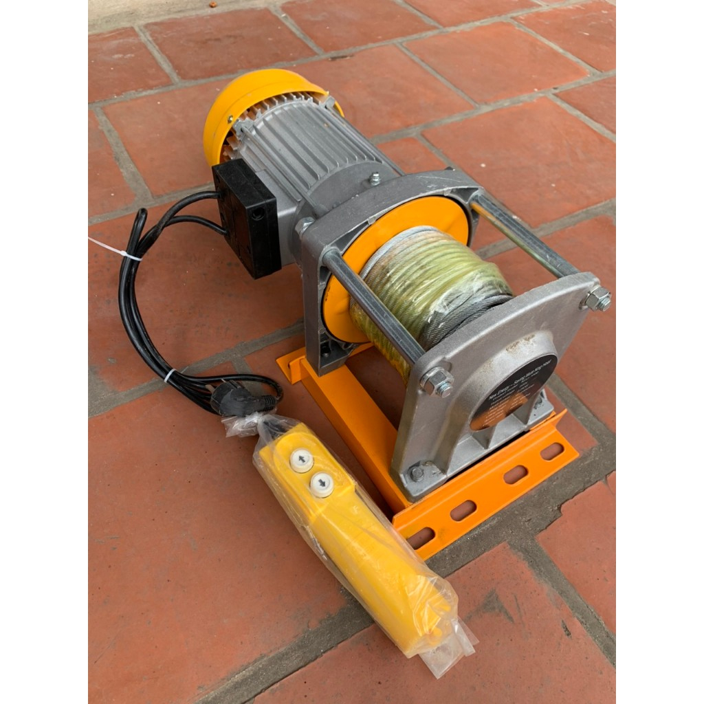 Tời điện 220v có điều khiển từ xa, Máy tời điện mặt đất, Máy tời nhanh Tải trọng từ 500-1000kg_thumbnail_3