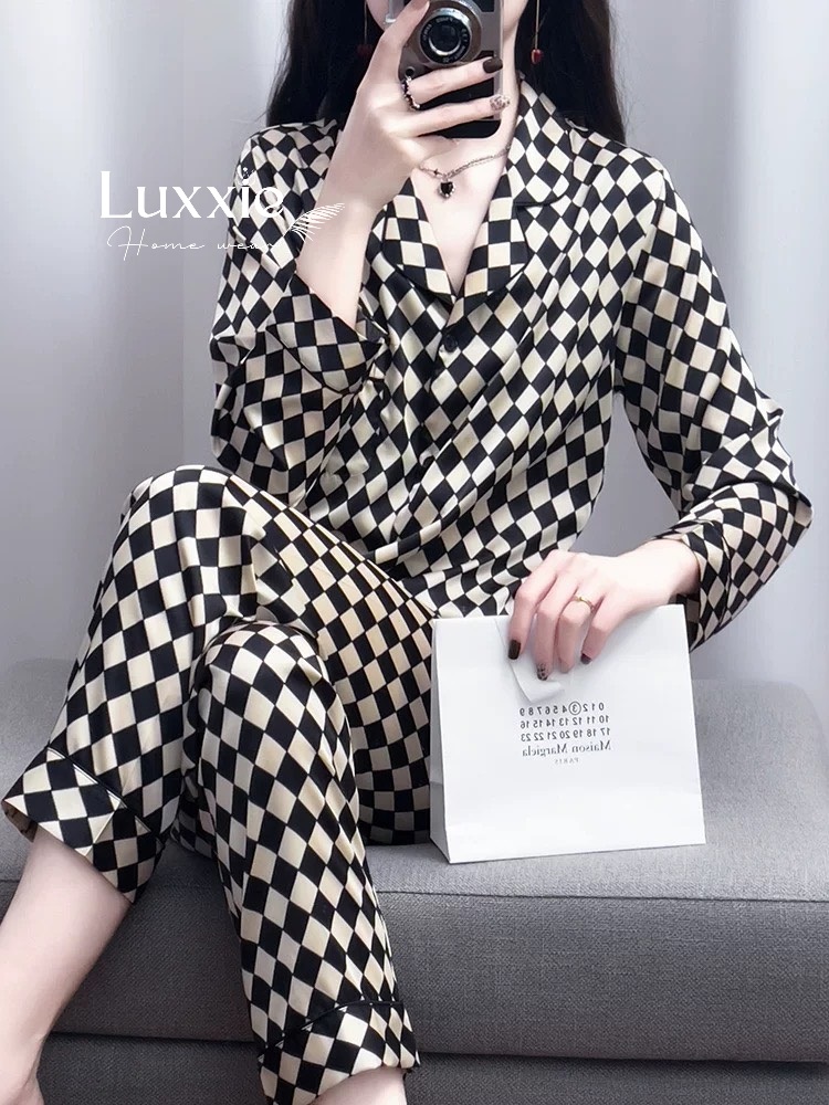 N27 Pijama kẻ caro lụa cao cấp_thumbnail_2