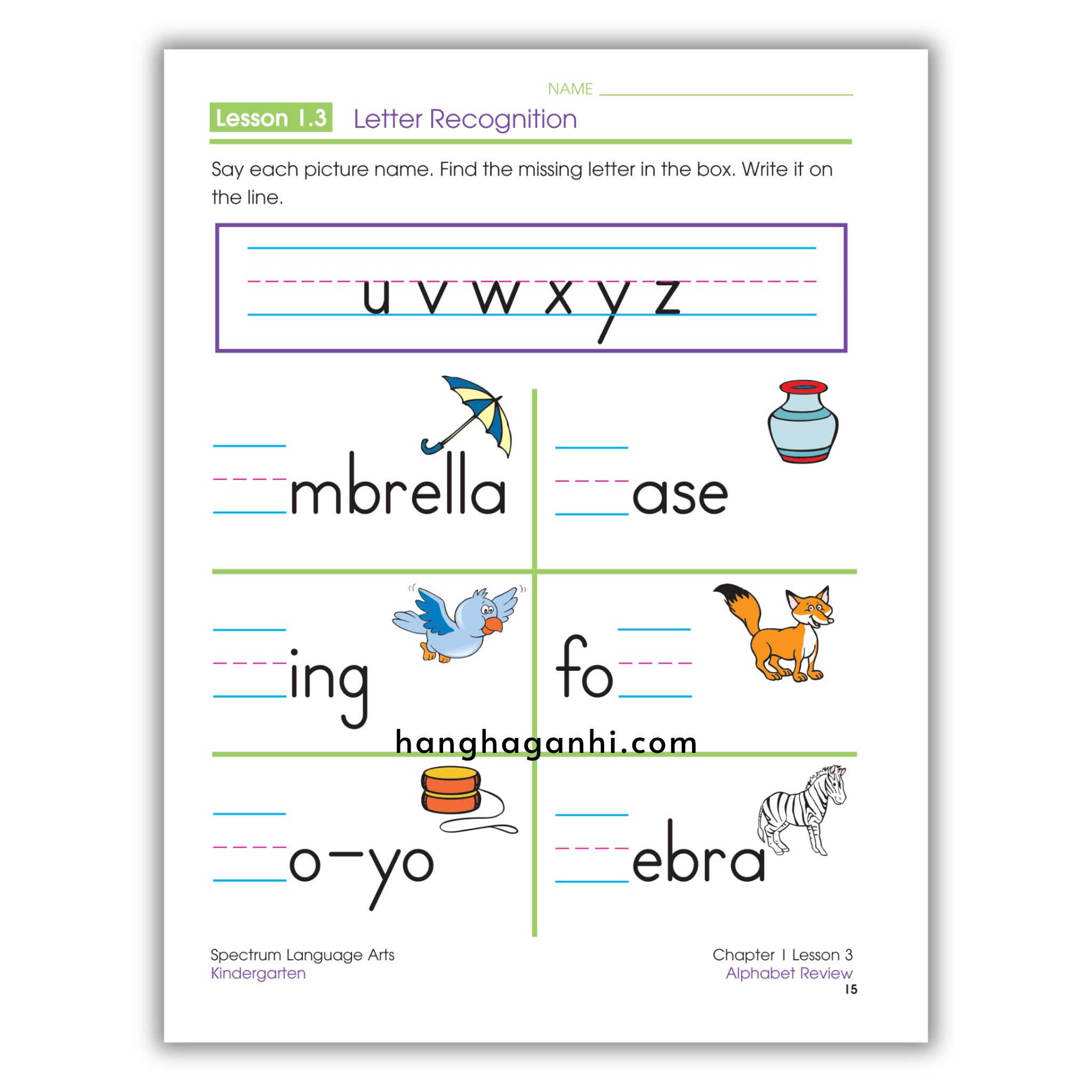 Sách Spectrum Language Arts Workbook Grade K_thumbnail_15