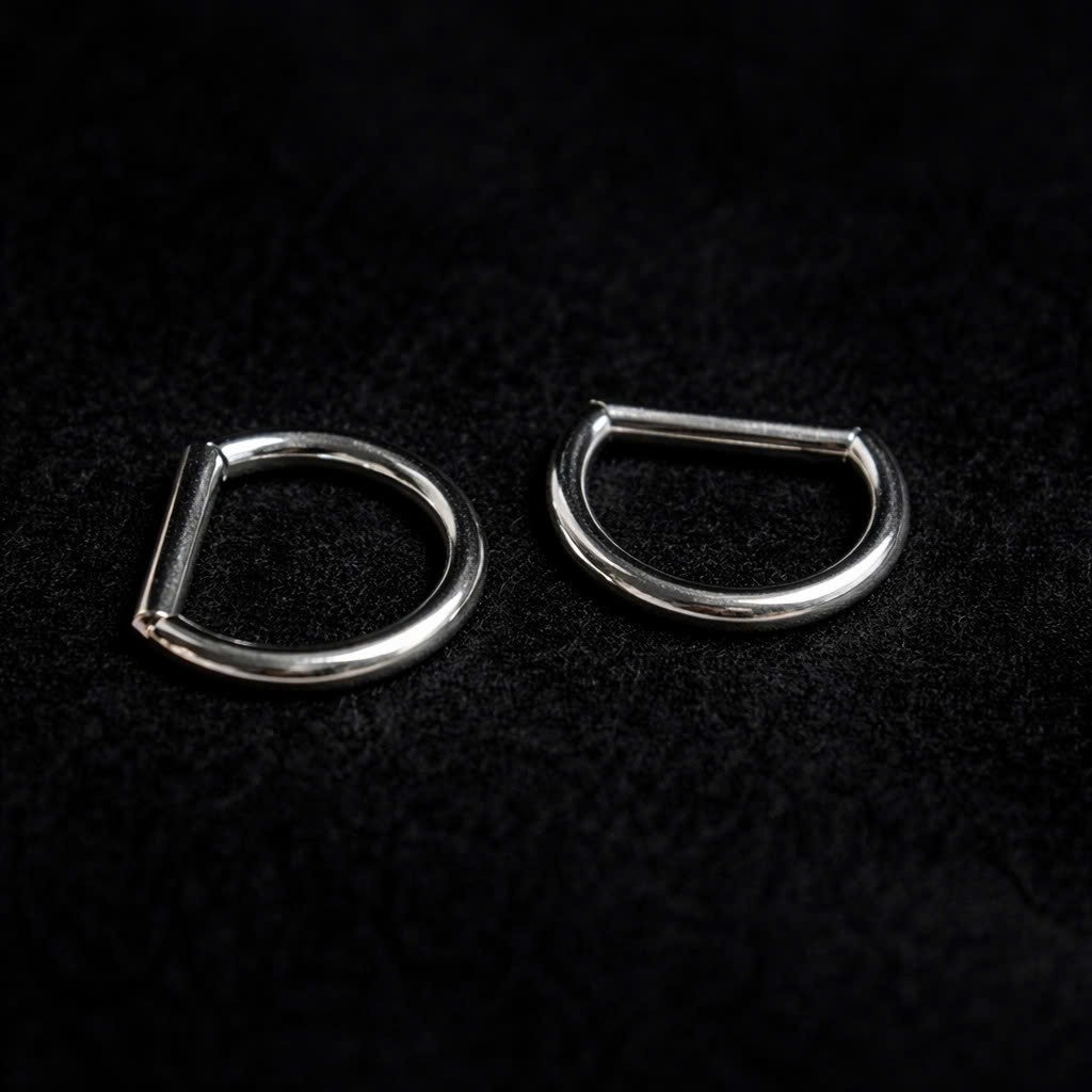 Bật khớp titan trơn chữ D size 10 dày 1.2