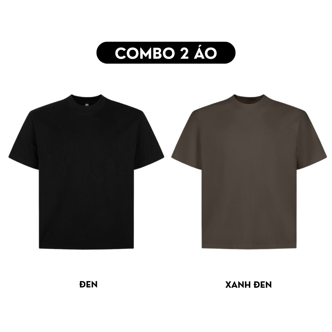 Combo 2 Áo thun trơn form boxy AXT01_thumbnail_6