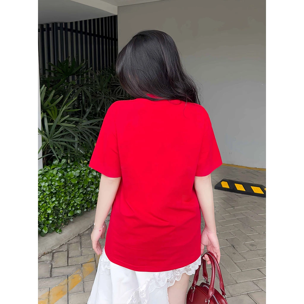 Áo thun nữ oversize Tết Miucho chất vải dày dặn thoáng mát đứng form Vạn Sự Như Ý 2919_thumbnail_6