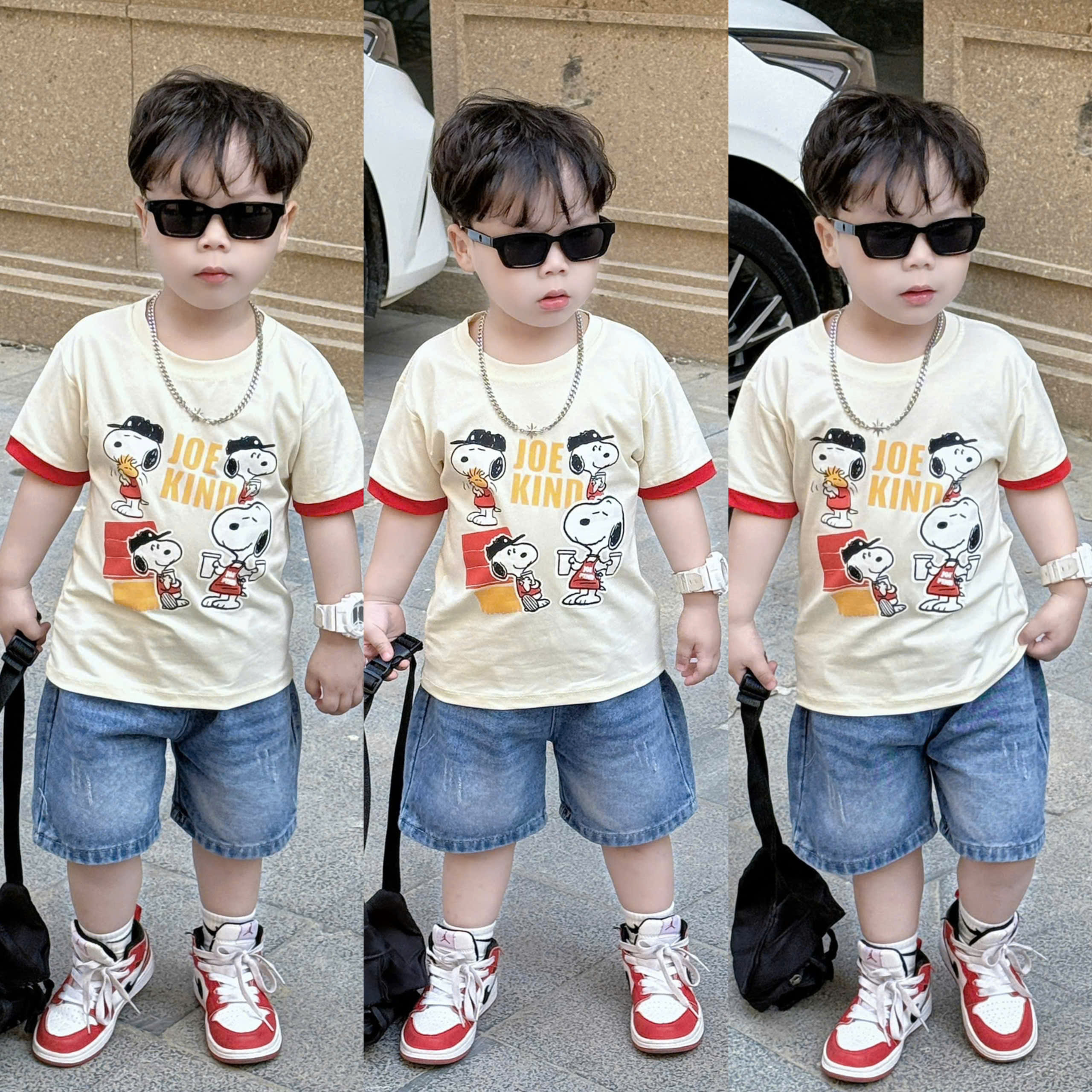 B35 BỘ CỘC QUẦN BÒ 4 CHÓ JOE KIND- A116.866