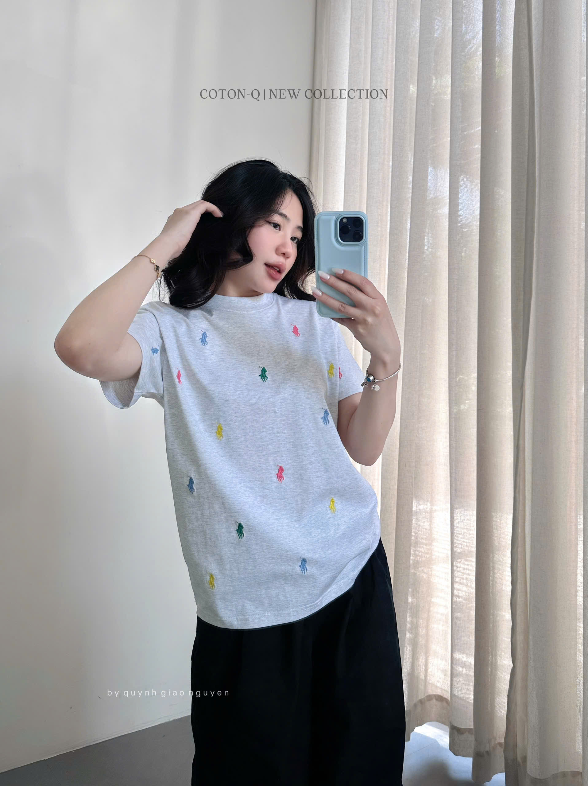 Áo thun thêu ngựa ( NGẪU NHIÊN )_thumbnail_8