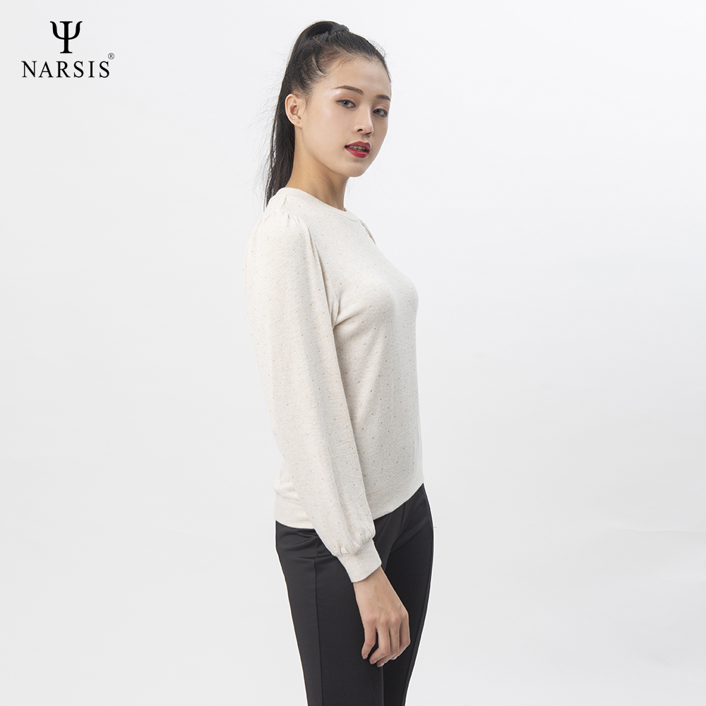 ÁO THU ĐÔNG NỮ L0023 NARSIS VẢI LEN COTTON ẤM ÁP, THOÁNG MÁT, GIỮ ẤM TỐT, MỀM MẠI_thumbnail_2