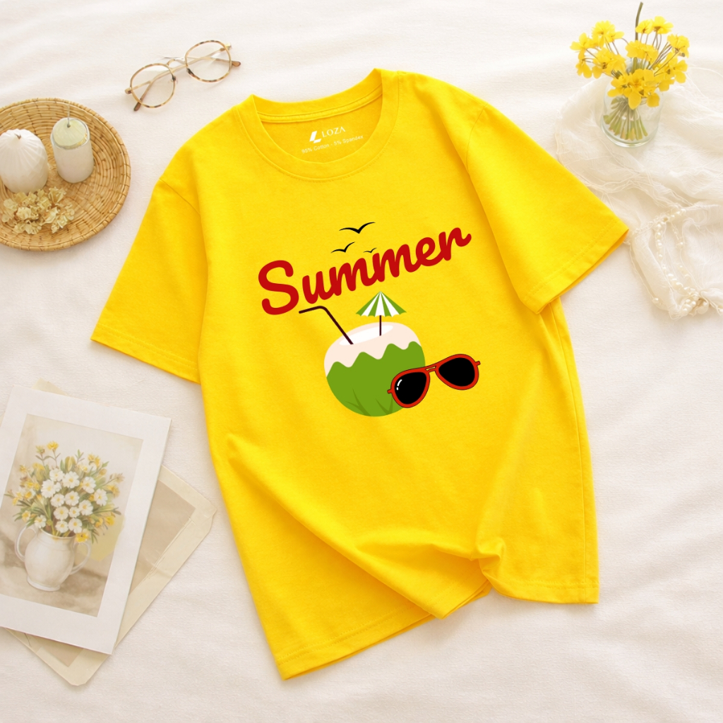 Áo phông gia đình du lịch biển 2026 - Đồng phục gia đình chất liệu thun cotton LOZA KIDS - GĐ020_thumbnail_6