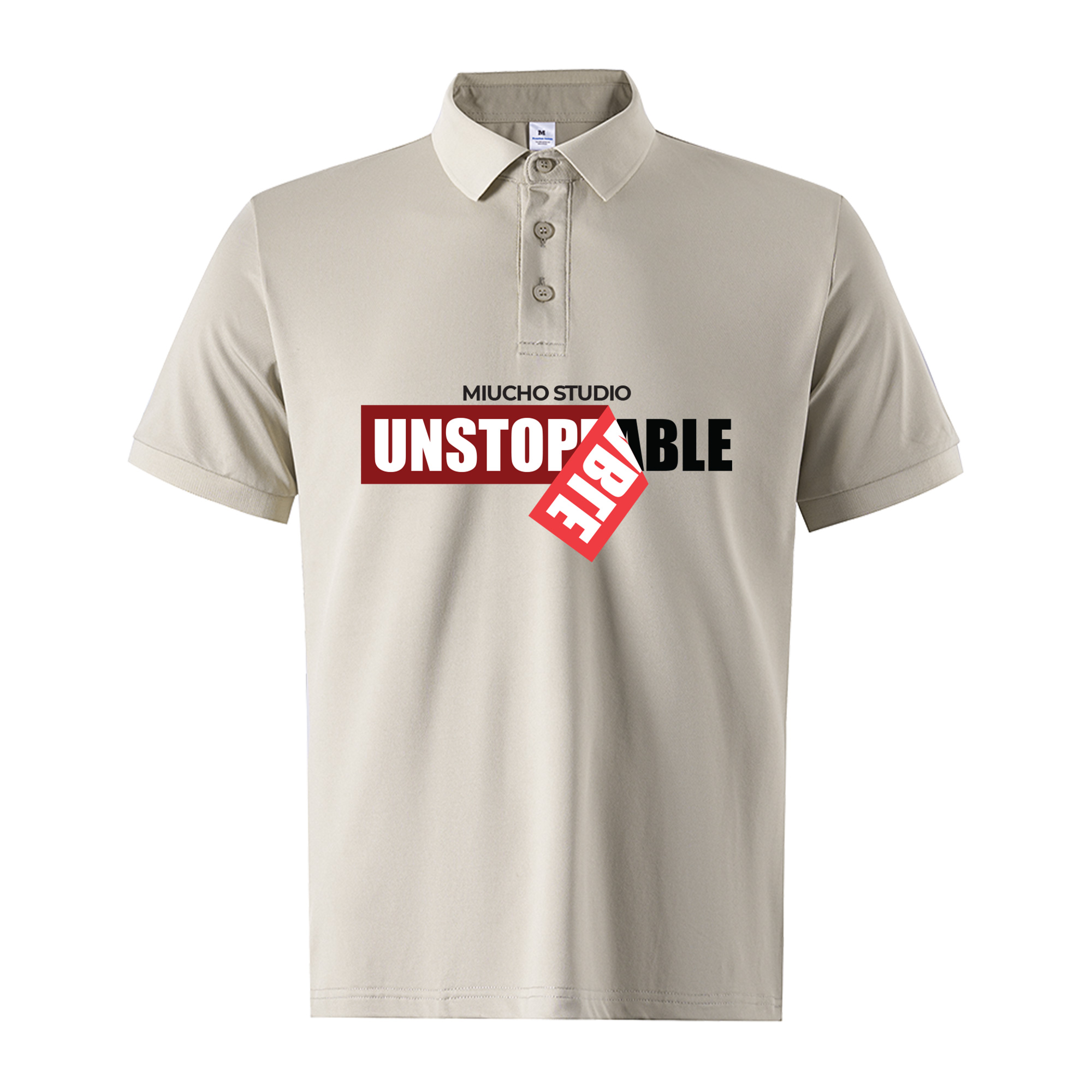 Áo polo nam đẹp form vừa 2066 Miucho Iconic cổ trụ vải cá sấu polyester thoáng mát in typography_thumbnail_10