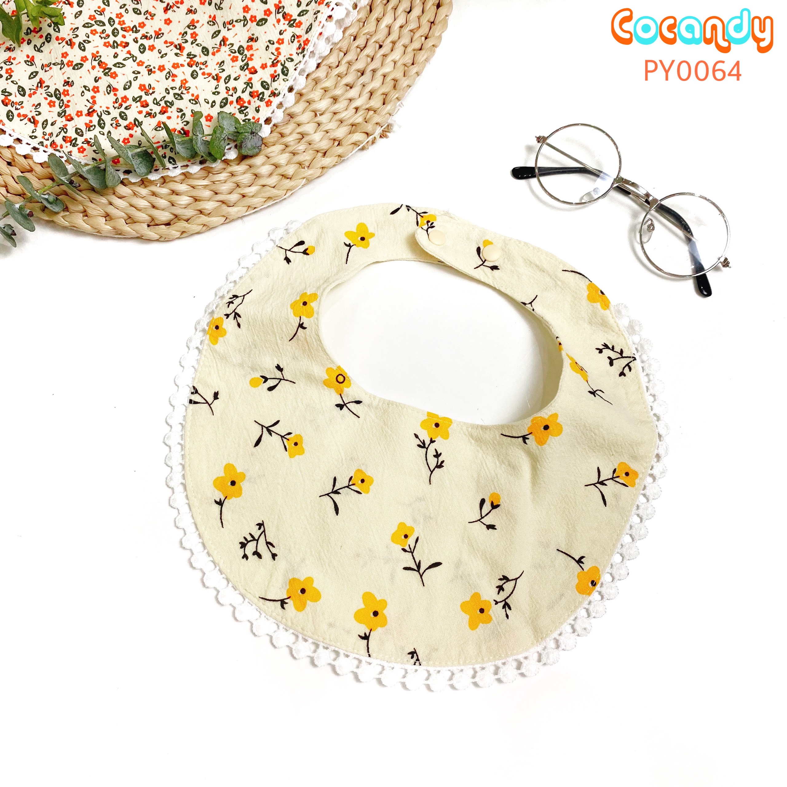 Yếm cổ hoa VÀNG to