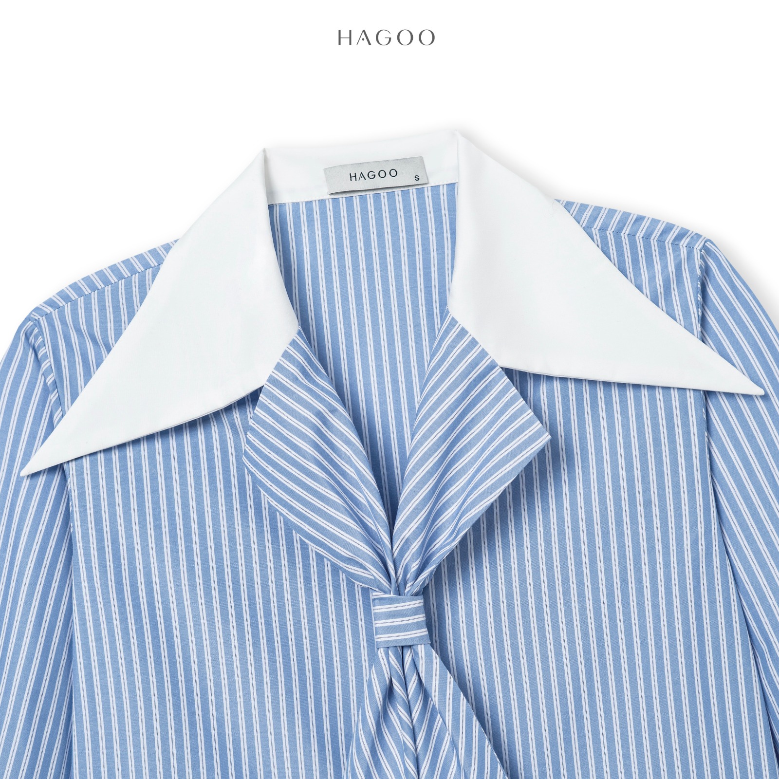 Áo sơ mi thắt cà vạt HAGOO