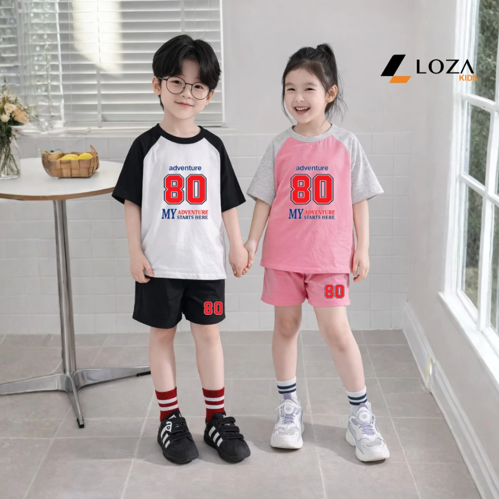 Set bộ bé trai, bé gái hình số 80 - Loza Kids FB591 FB591