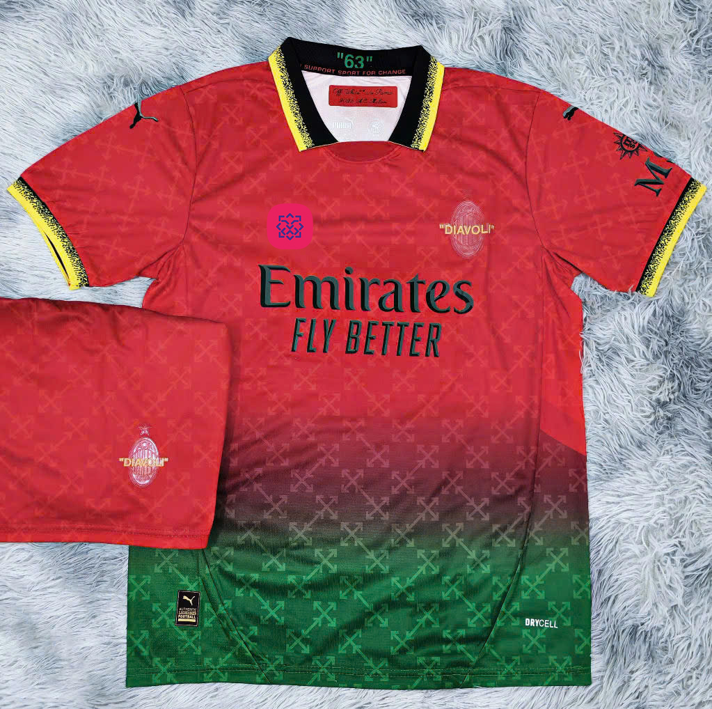 Bộ bóng đá AC Milan - Off White đỏ (chỉ nhận đặt từ 6 bộ)_thumbnail_0