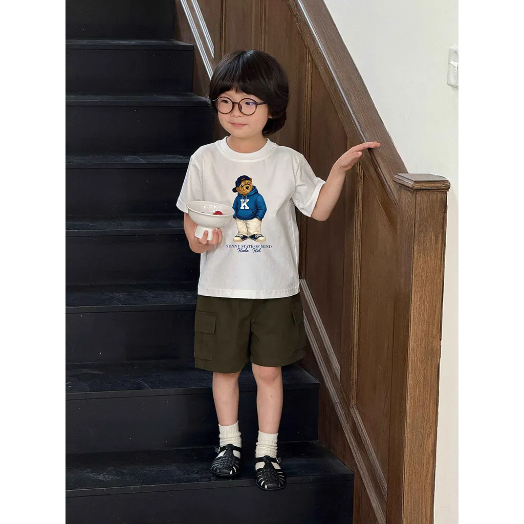 Áo thun bé trai Gấu Teddy siêu ngầu Kado 3412_thumbnail_2