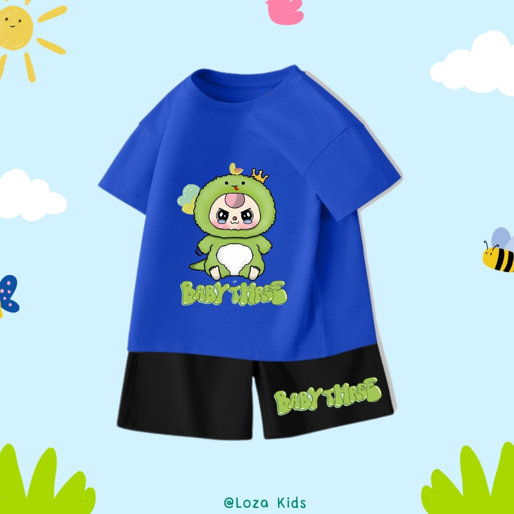 Bộ đồ bé trai in hình 'Baby Three'- Loza Kids SB214_thumbnail_3