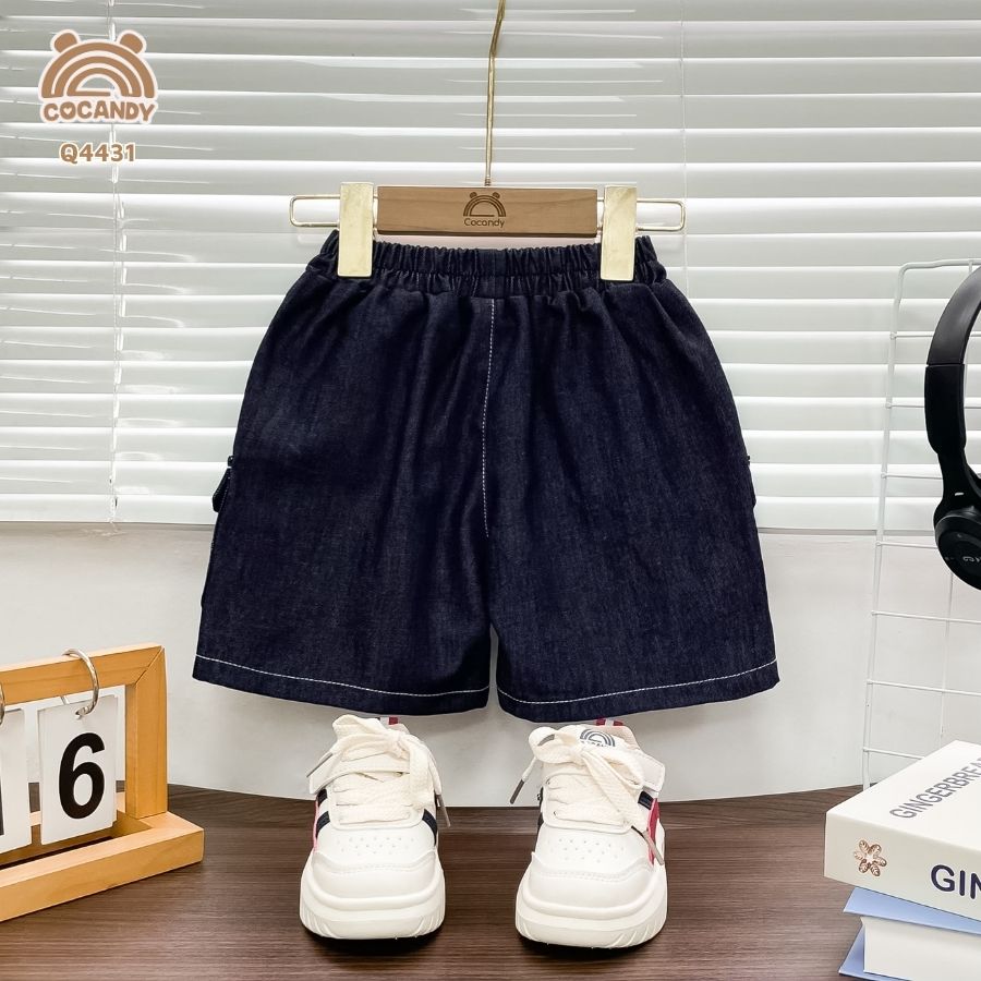 Quần cộc XANH jeans túi ốp cạnh_thumbnail_2
