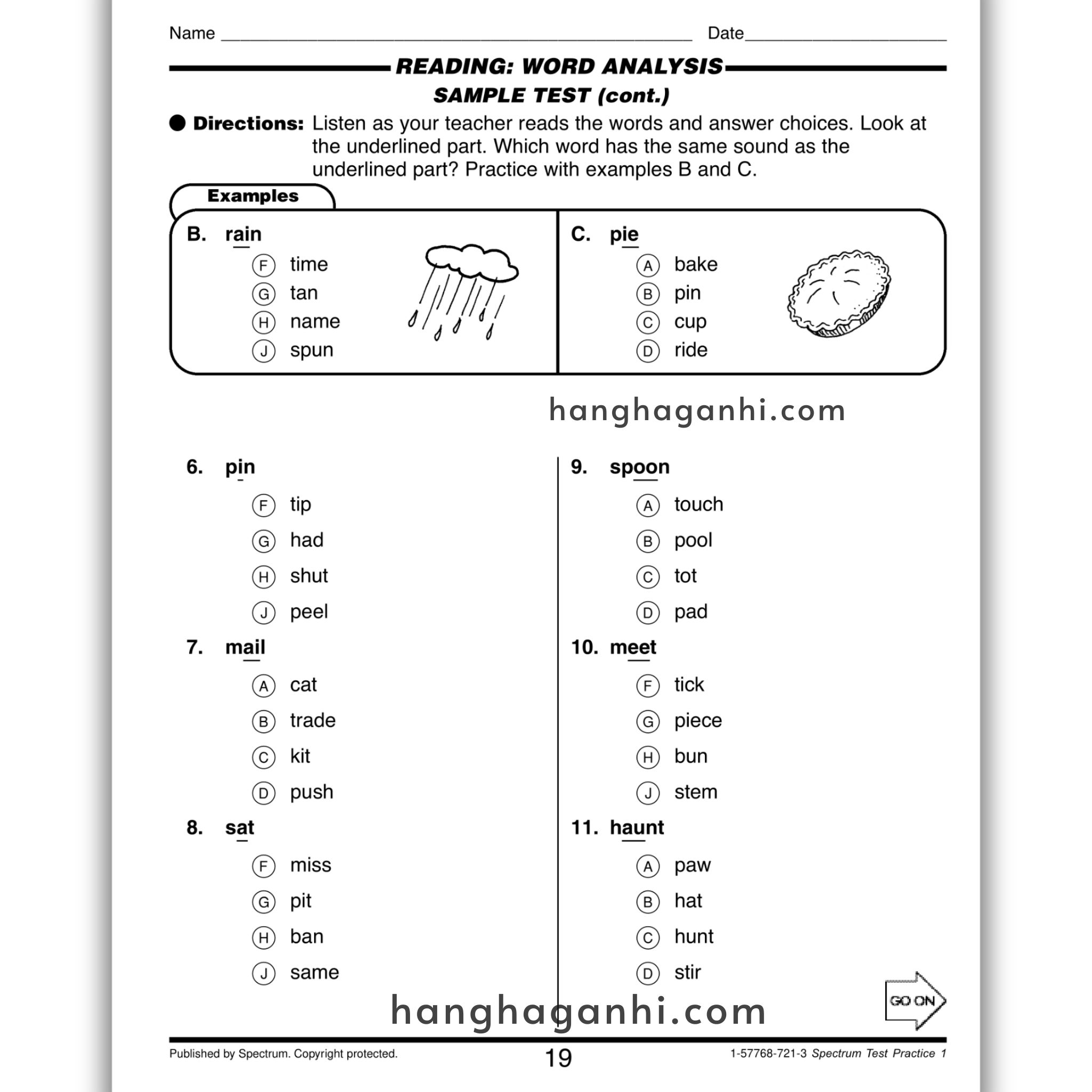 Sách Spectrum Test Practice Workbook Grade 1_thumbnail_6