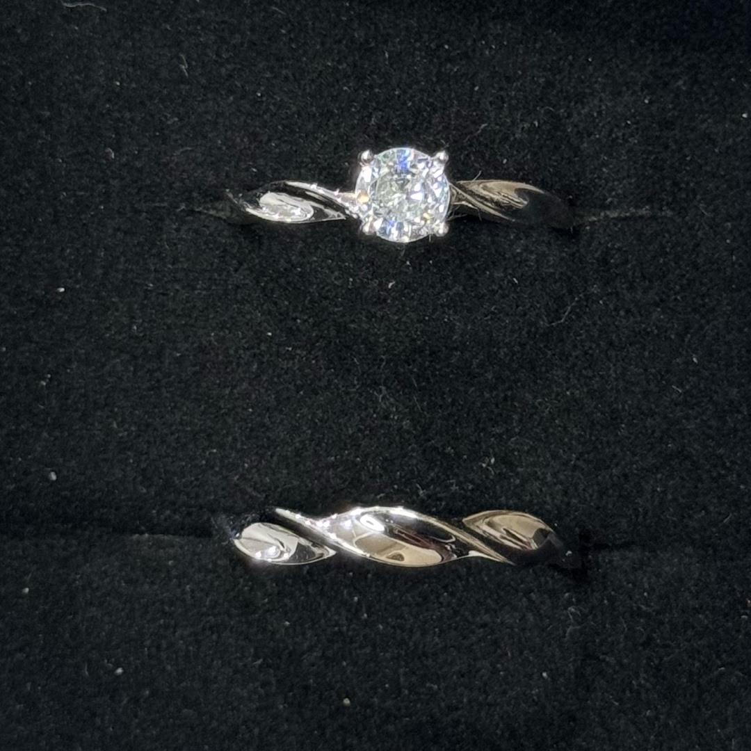 nhẫn cặp bạc si bạch kim kim cương to chấu xoắn tình yêu dạt dào như biển bao la freesize _thumbnail_1