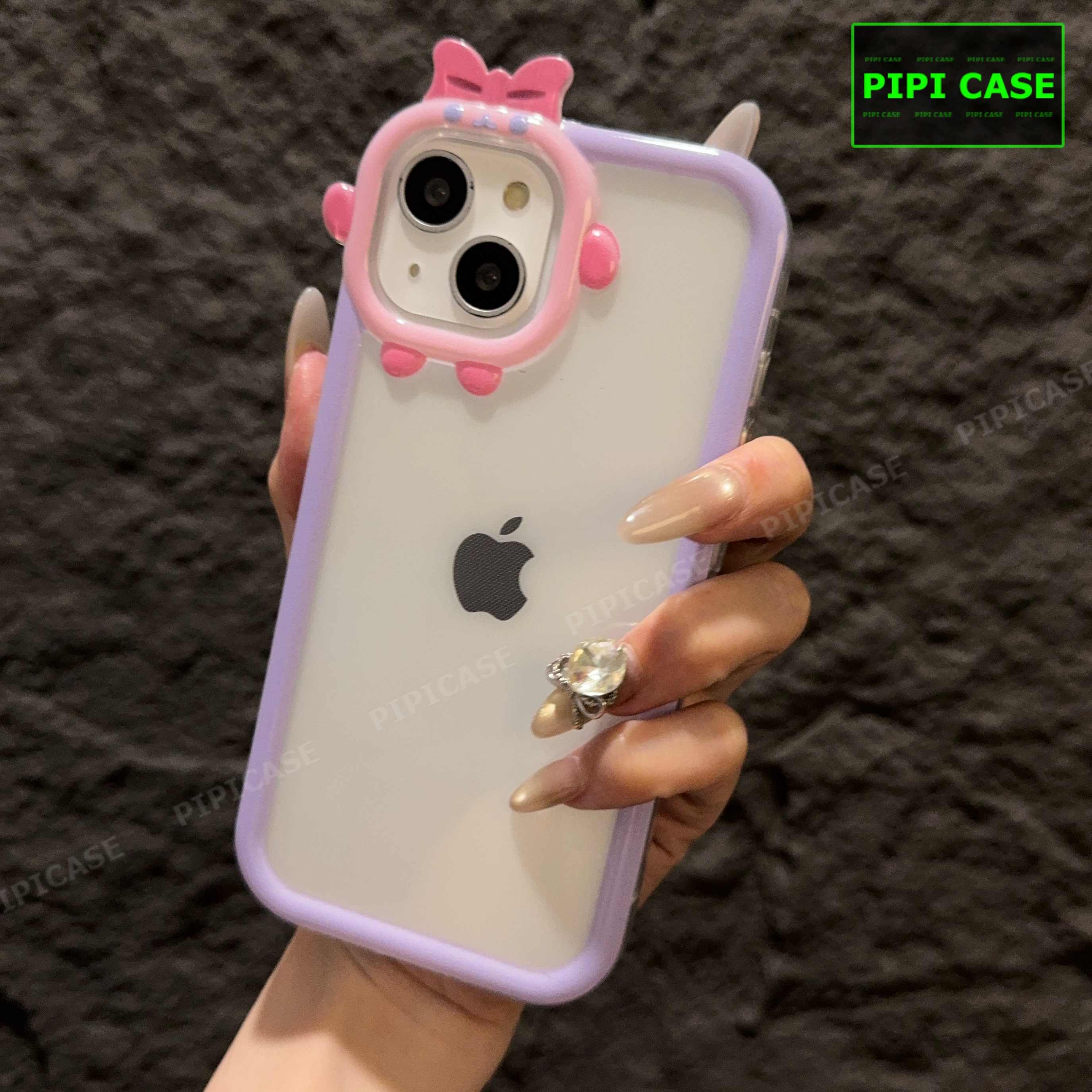 Ốp Lưng iPhone 14 Plus - Chic Cute - Tím